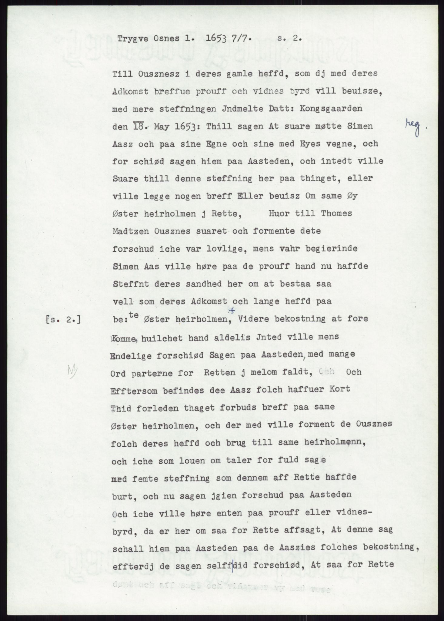 Samlinger til kildeutgivelse, Diplomavskriftsamlingen, AV/RA-EA-4053/H/Ha, p. 2299