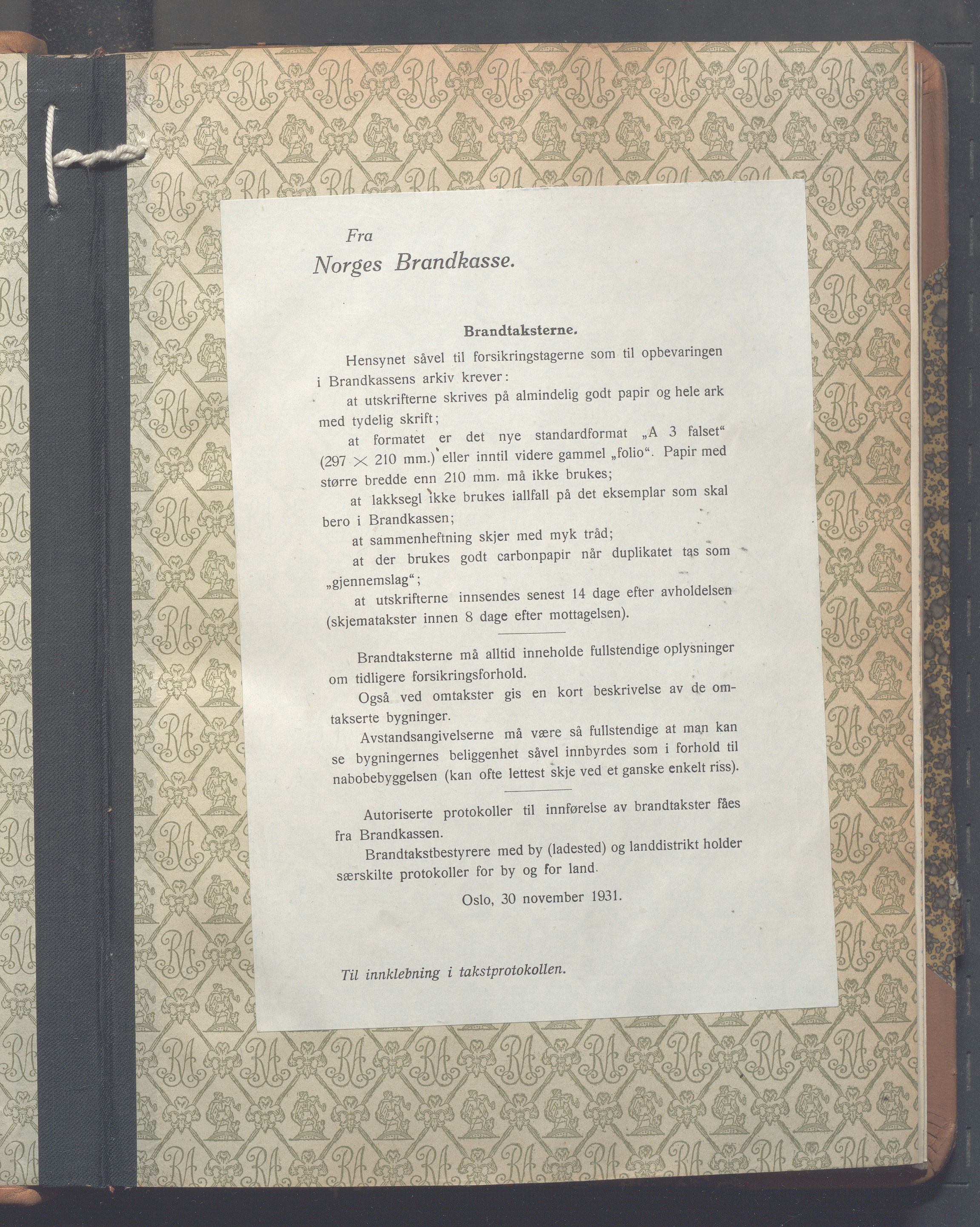 Lensmennene i Aker, OBA/A-10133/F/Fd/L0009: Branntakstprotokoll, 1939-1949