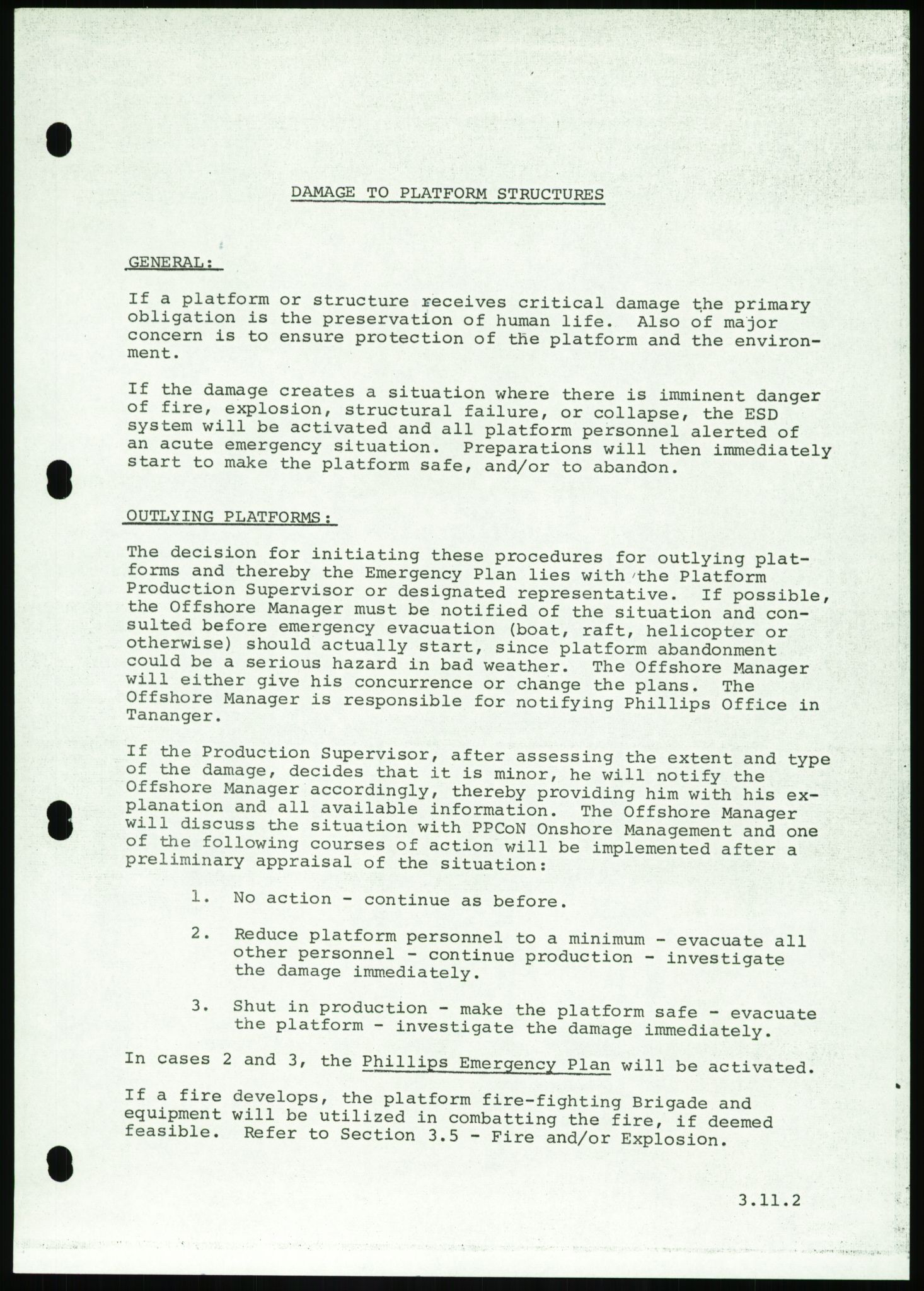 Justisdepartementet, Granskningskommisjonen ved Alexander Kielland-ulykken 27.3.1980, AV/RA-S-1165/D/L0016: O Beredskapsplaner (Doku.liste + O1-O3 av 3), 1980-1981, p. 149