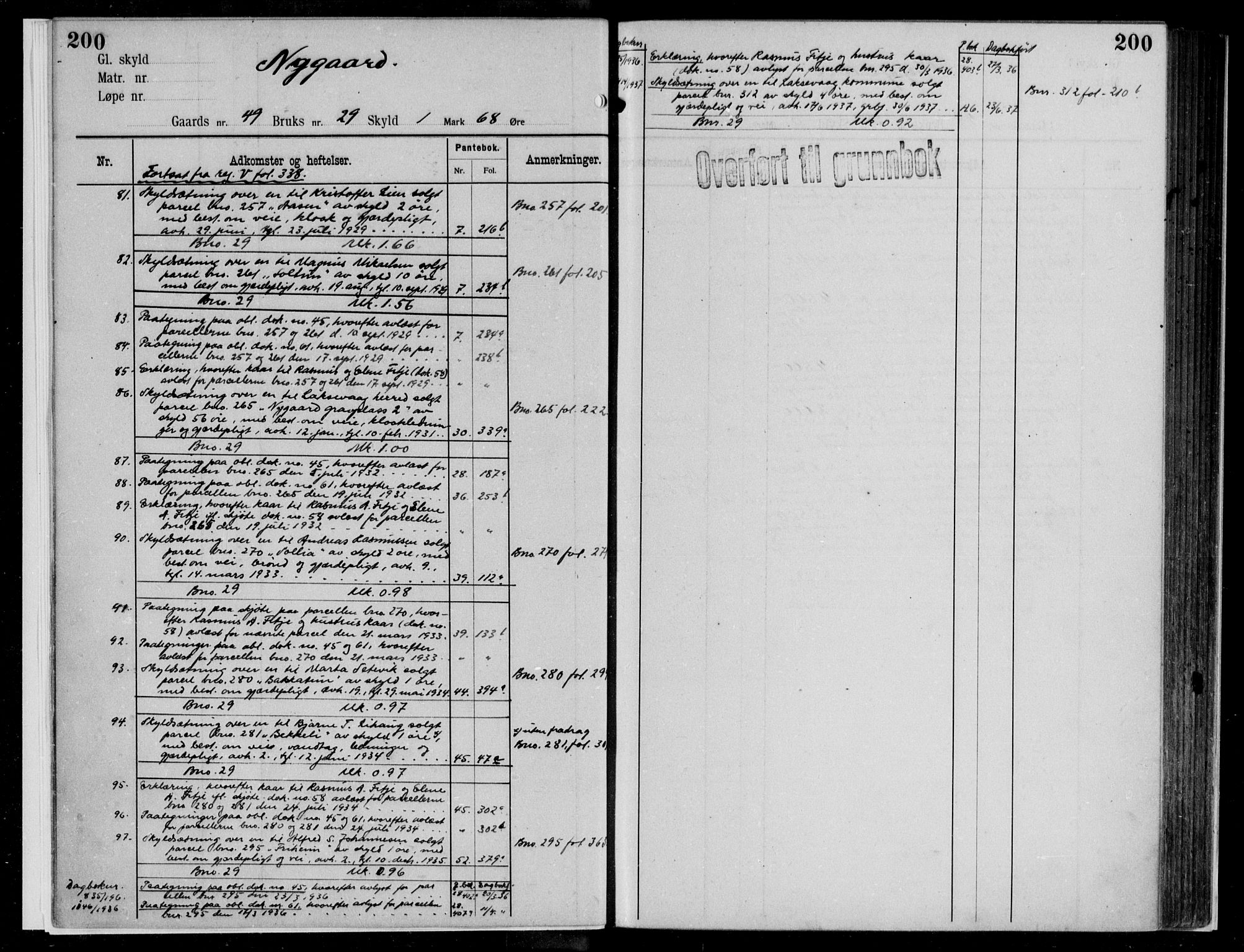 Midhordland sorenskriveri, AV/SAB-A-3001/1/G/Ga/Gab/L0112: Mortgage register no. II.A.b.112, p. 200