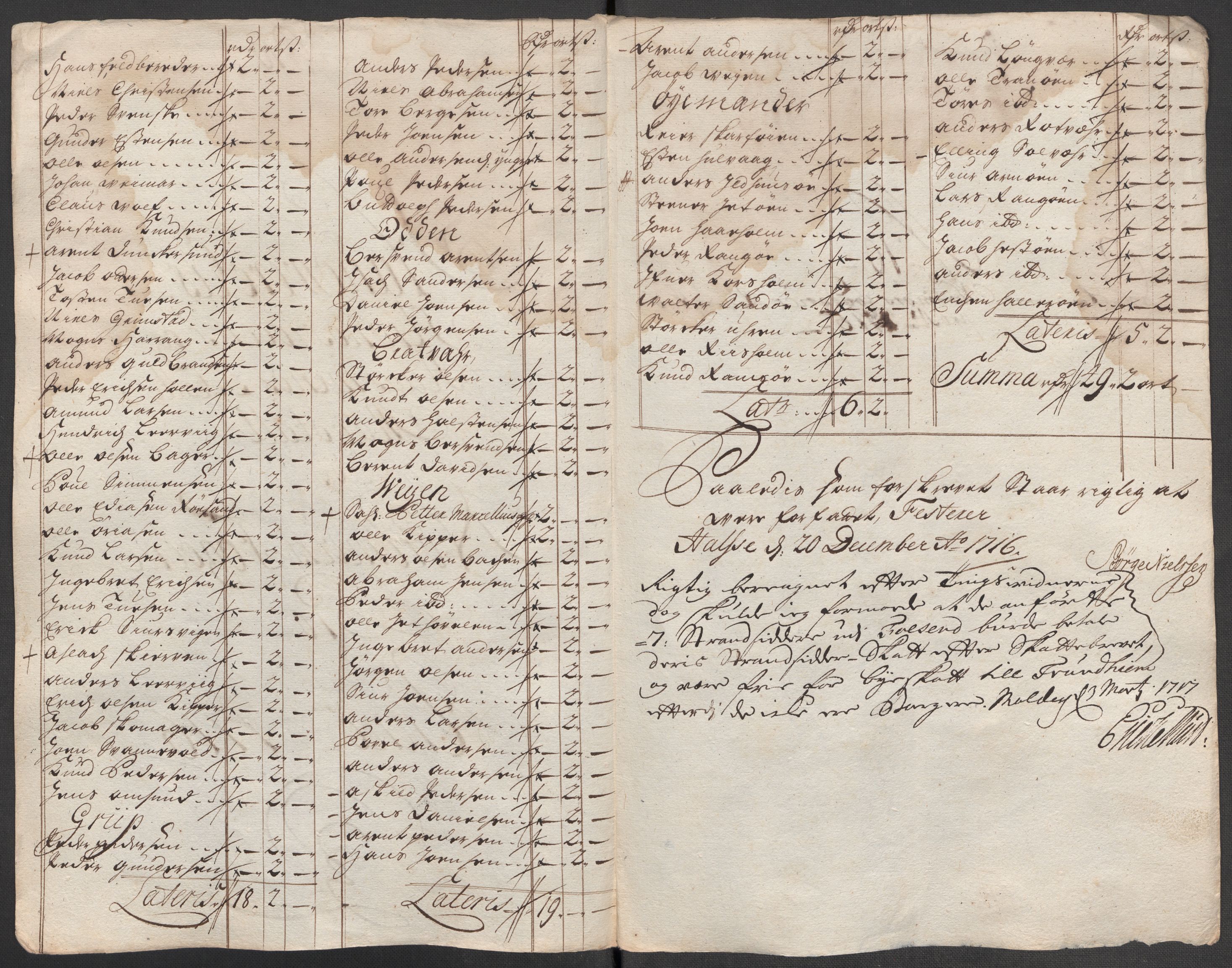 Rentekammeret inntil 1814, Reviderte regnskaper, Fogderegnskap, AV/RA-EA-4092/R56/L3749: Fogderegnskap Nordmøre, 1716, p. 107