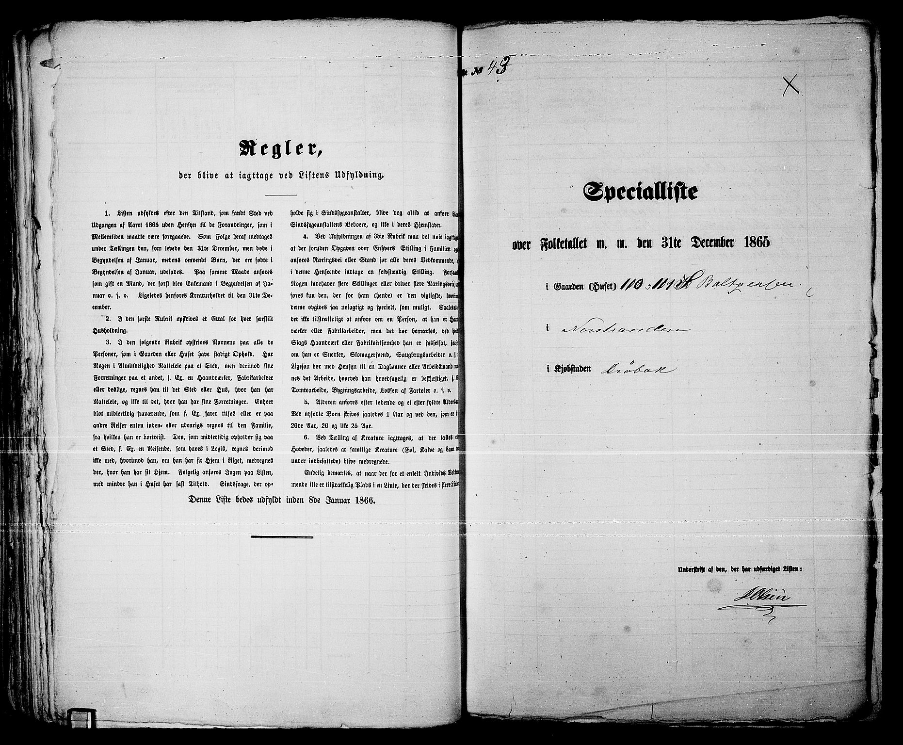 RA, 1865 census for Drøbak/Drøbak, 1865, p. 90