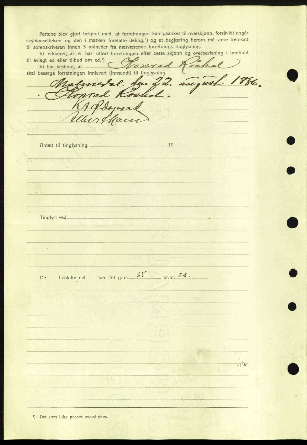 Romsdal sorenskriveri, AV/SAT-A-4149/1/2/2C: Mortgage book no. A1, 1936-1936, Diary no: : 1856/1936