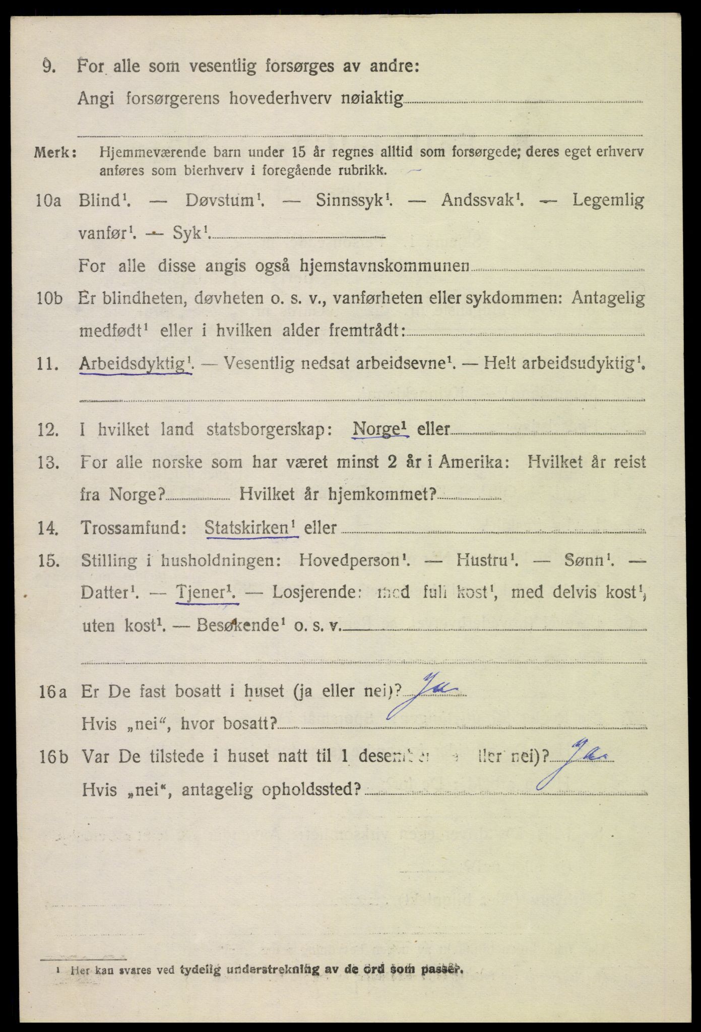 SAH, 1920 census for Kolbu, 1920, p. 4433