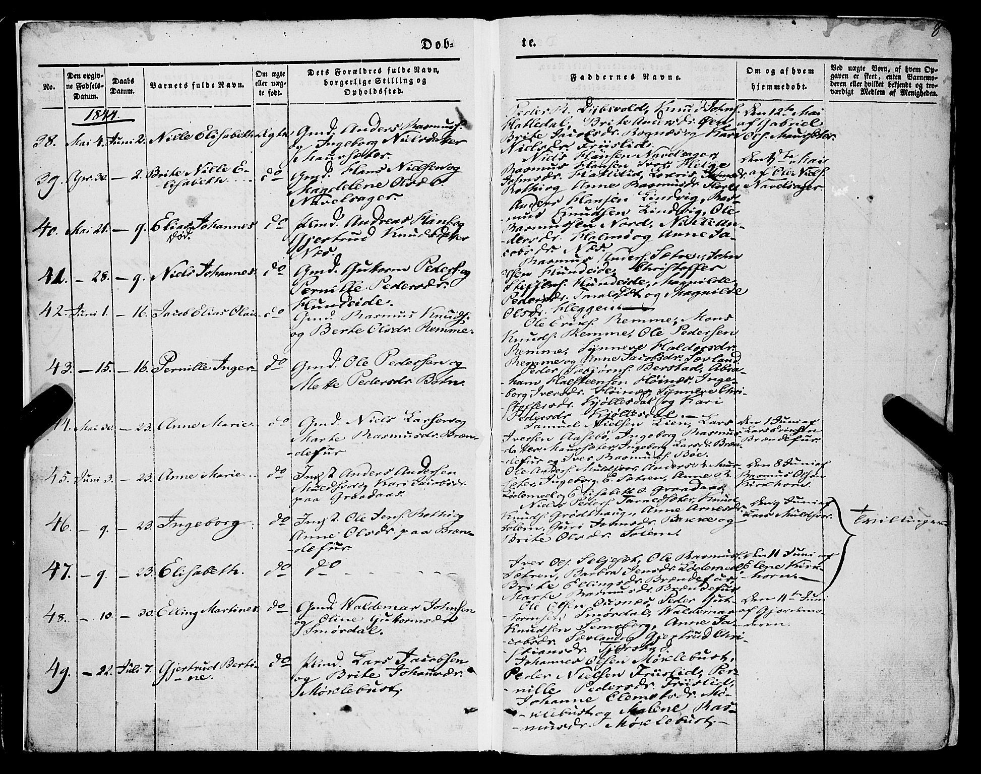 Eid sokneprestembete, AV/SAB-A-82301/H/Haa/Haaa/L0007: Parish register (official) no. A 7, 1844-1858, p. 8