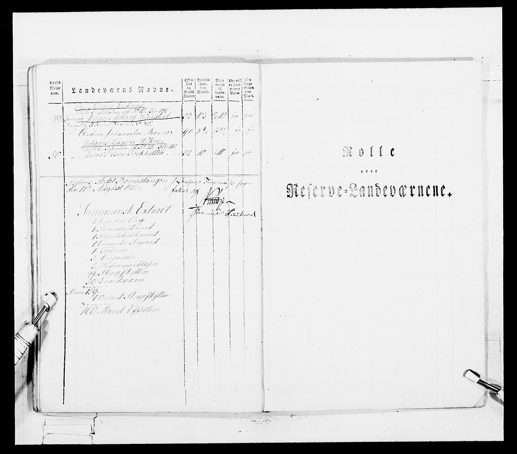 Generalitets- og kommissariatskollegiet, Det kongelige norske kommissariatskollegium, AV/RA-EA-5420/E/Eh/L0100: Bergenhusiske skarpskytterbataljon, 1812, p. 269