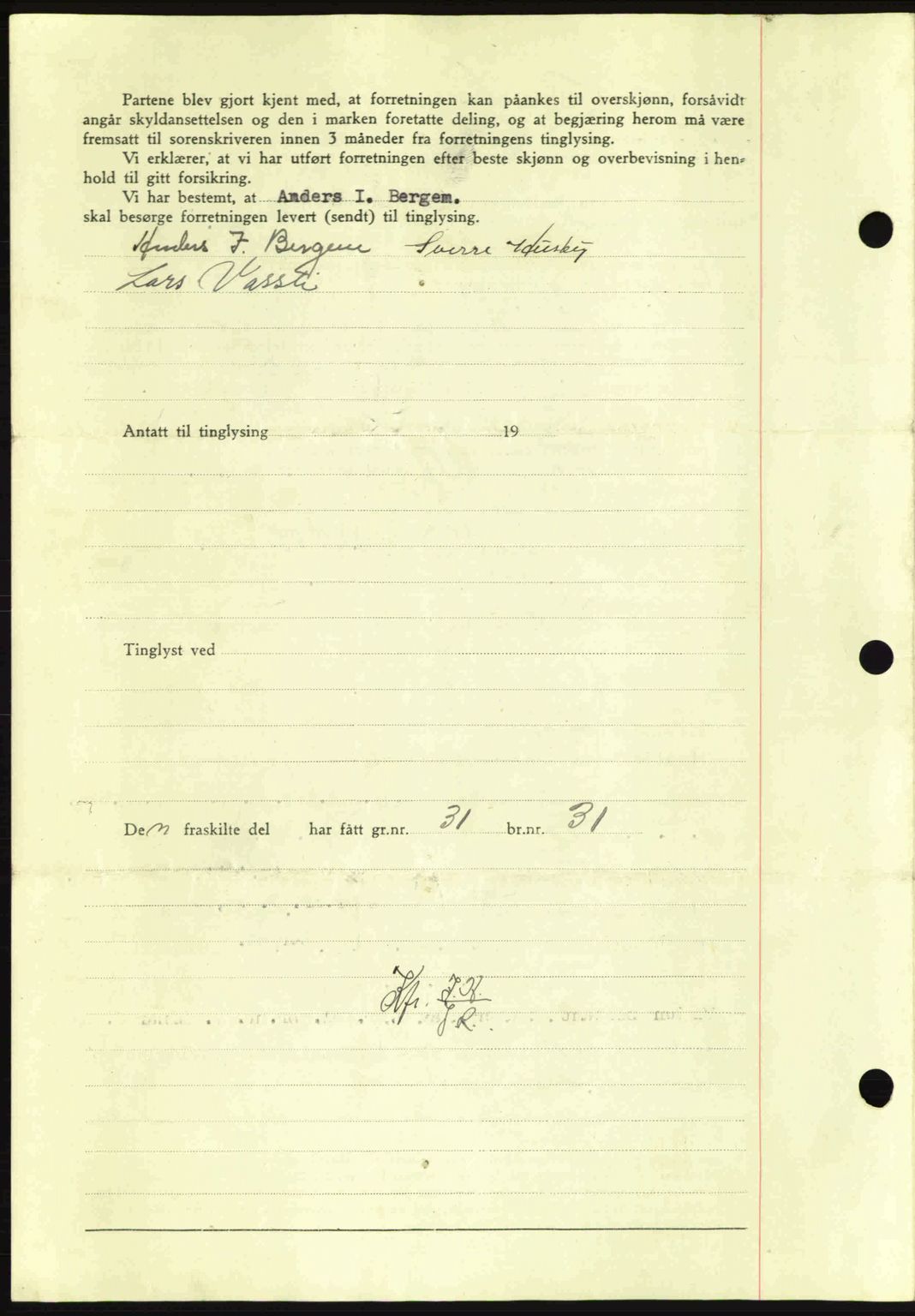 Nordmøre sorenskriveri, AV/SAT-A-4132/1/2/2Ca: Mortgage book no. A93, 1942-1942, Diary no: : 1625/1942