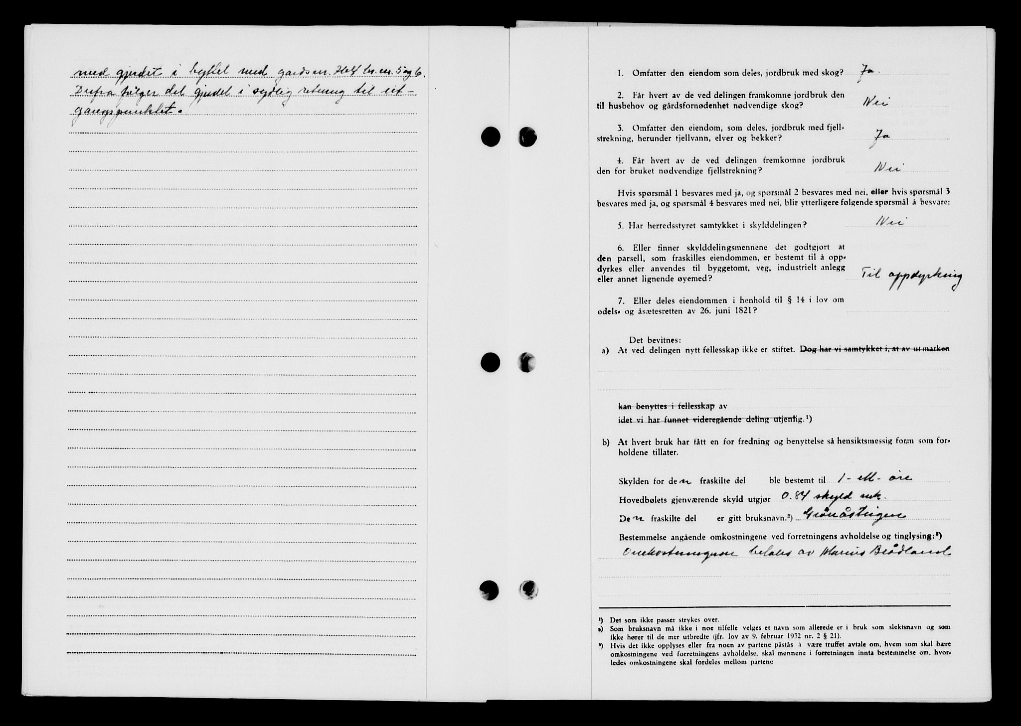 Lyngdal sorenskriveri, AV/SAK-1221-0004/G/Gb/L0663: Mortgage book no. A IX, 1948-1949, Diary no: : 964/1948