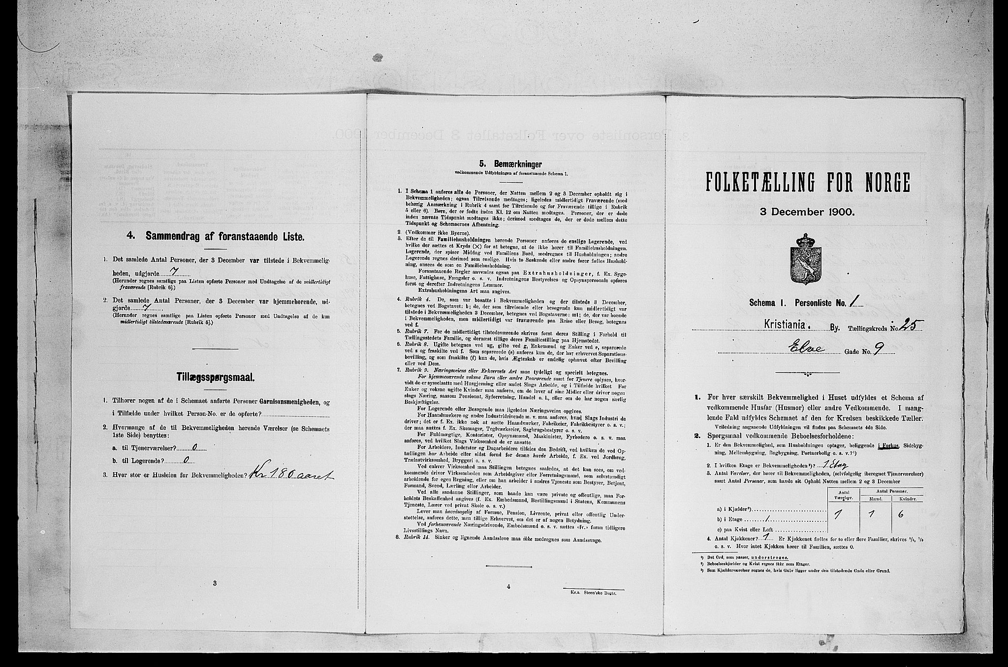 SAO, 1900 census for Kristiania, 1900, p. 19310