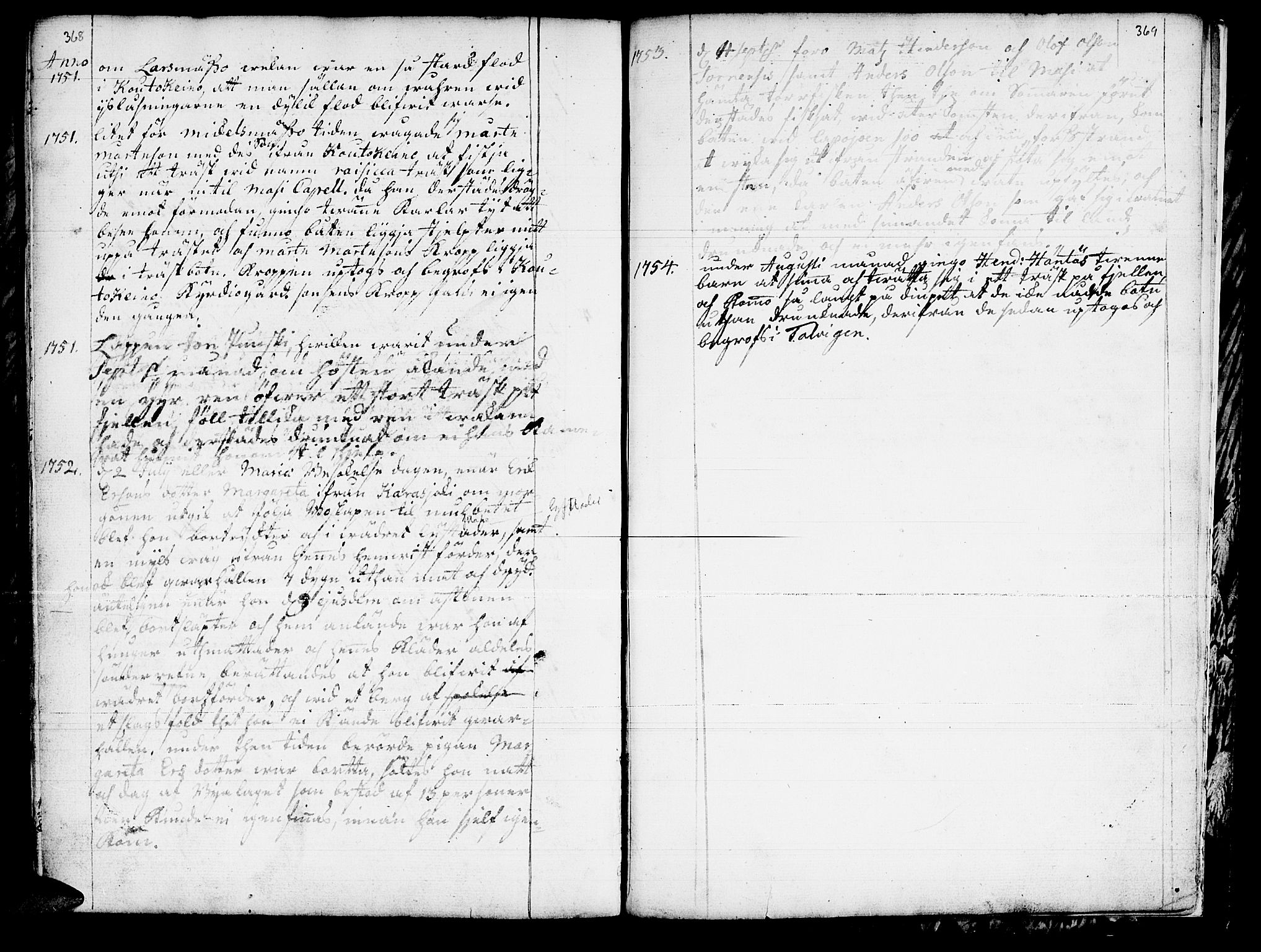 Kautokeino sokneprestembete, SATØ/S-1340/H/Ha/L0001.kirke: Parish register (official) no. 1, 1723-1776, p. 368-369