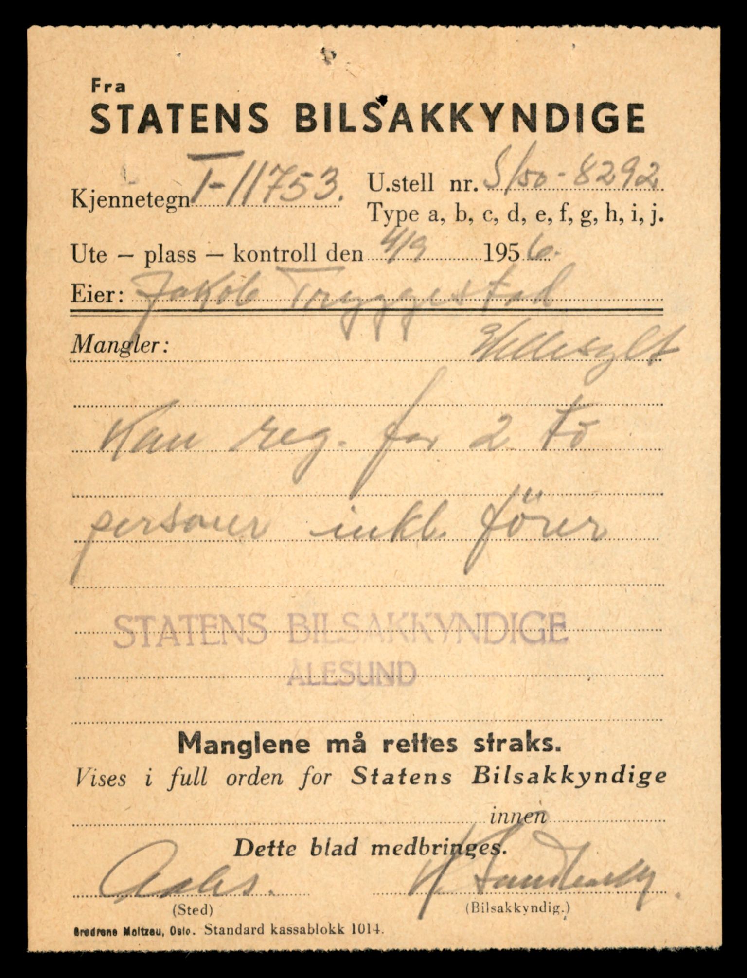 Møre og Romsdal vegkontor - Ålesund trafikkstasjon, AV/SAT-A-4099/F/Fe/L0030: Registreringskort for kjøretøy T 11620 - T 11799, 1927-1998, p. 1781