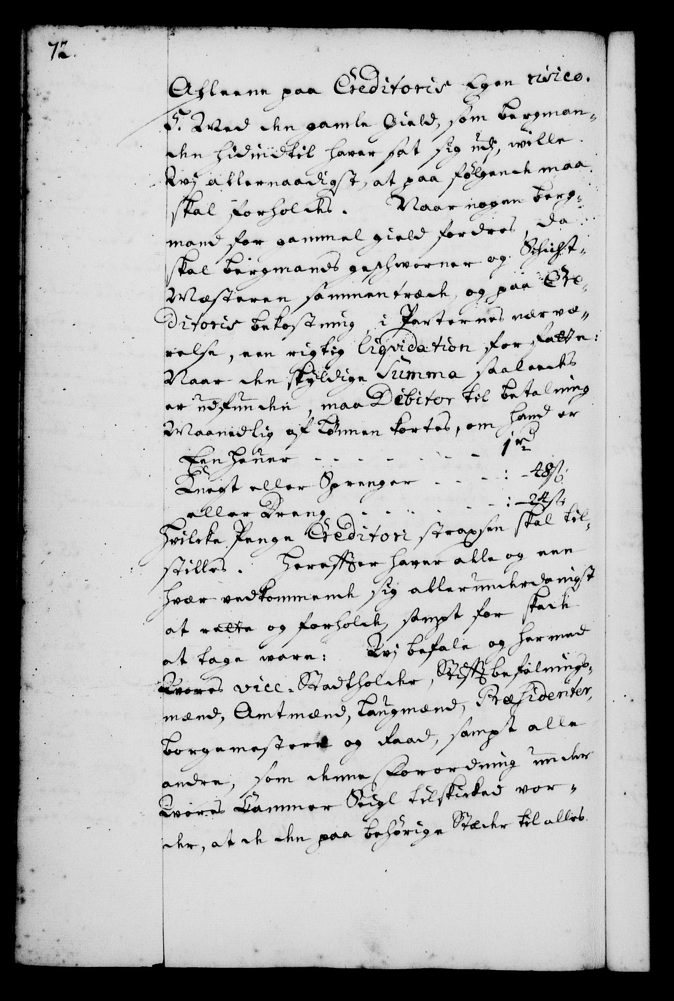 Rentekammeret, Kammerkanselliet, RA/EA-3111/G/Gg/Gga/L0001: Norsk ekspedisjonsprotokoll med register (merket RK 53.1), 1720-1723, p. 72