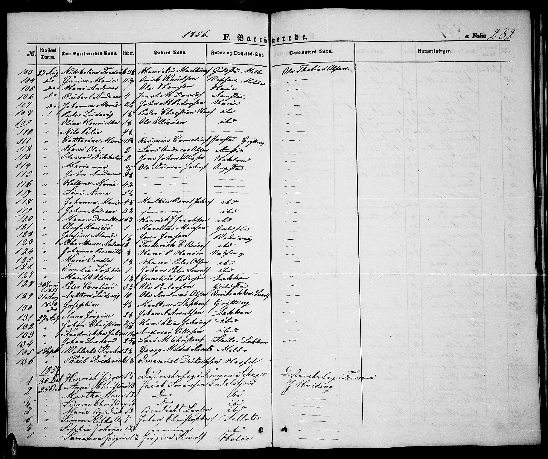 Ministerialprotokoller, klokkerbøker og fødselsregistre - Nordland, AV/SAT-A-1459/888/L1265: Parish register (copy) no. 888C03, 1850-1863, p. 282