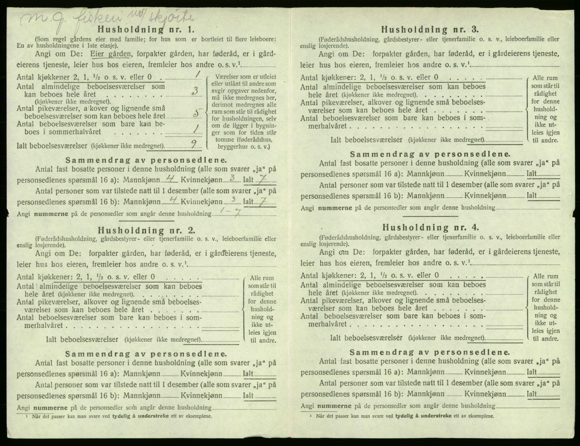 SAB, 1920 census for Sund, 1920, p. 41