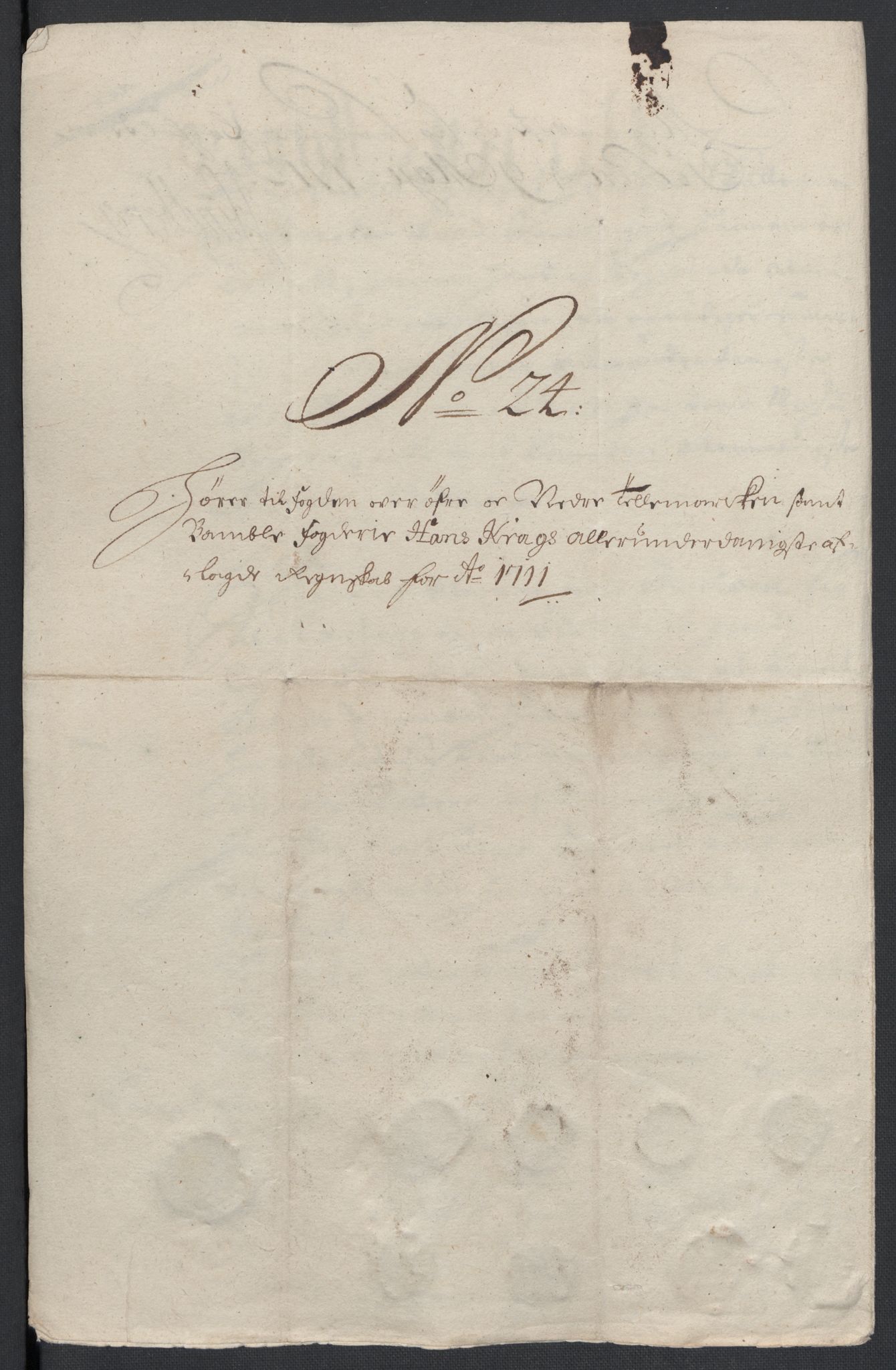 Rentekammeret inntil 1814, Reviderte regnskaper, Fogderegnskap, AV/RA-EA-4092/R36/L2120: Fogderegnskap Øvre og Nedre Telemark og Bamble, 1711, p. 279