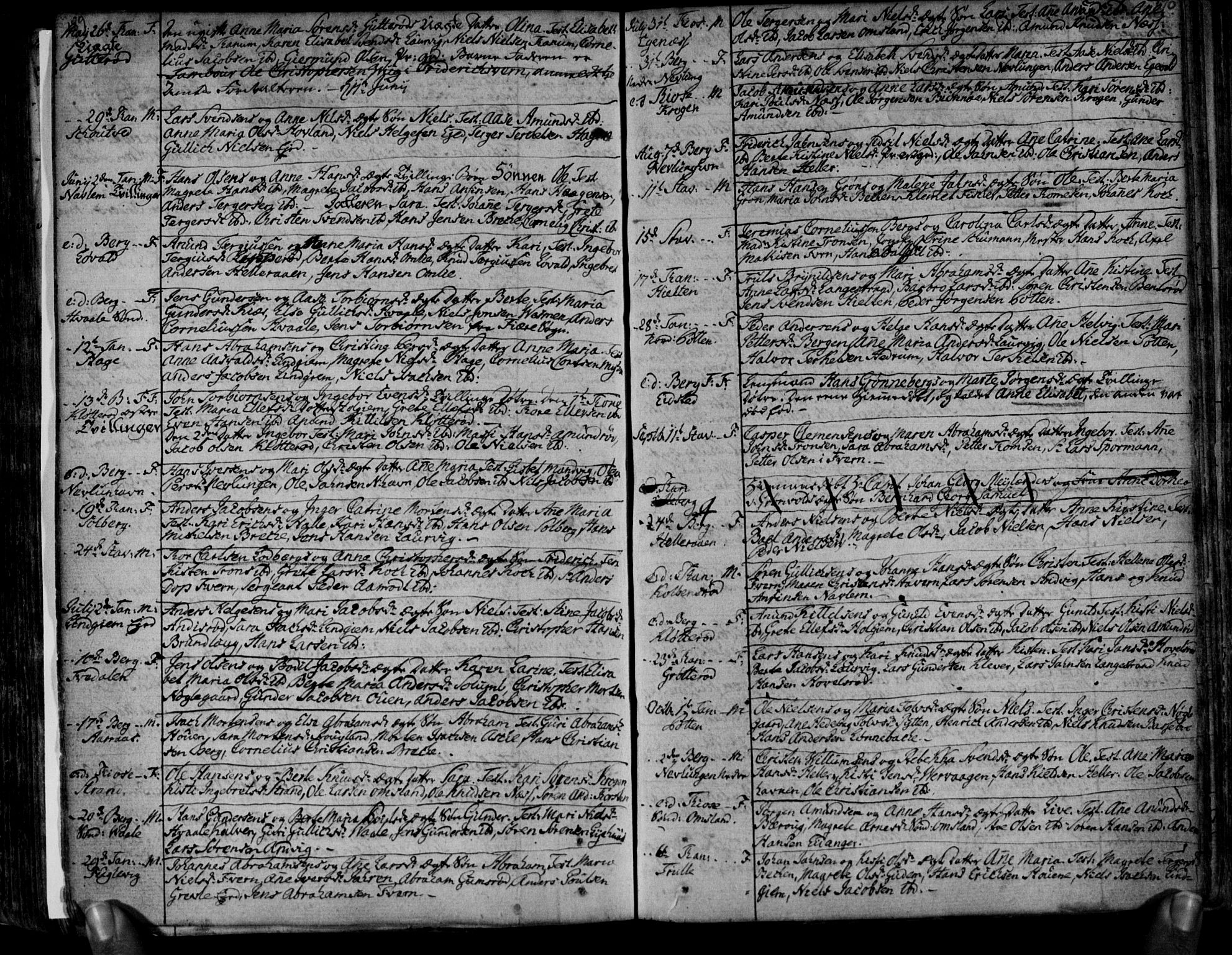 Brunlanes kirkebøker, AV/SAKO-A-342/F/Fa/L0001: Parish register (official) no. I 1, 1766-1801, p. 189-190