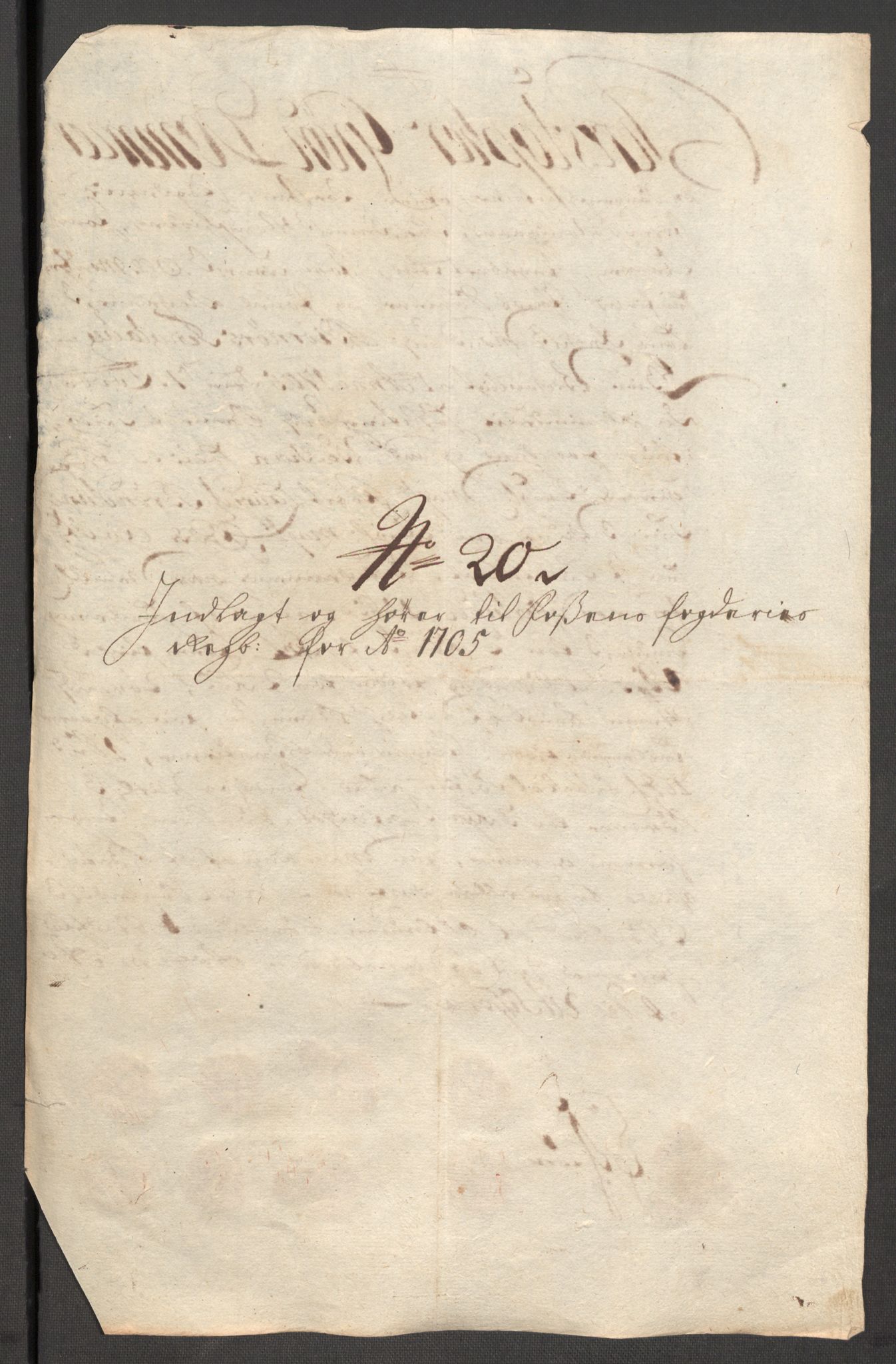 Rentekammeret inntil 1814, Reviderte regnskaper, Fogderegnskap, AV/RA-EA-4092/R57/L3856: Fogderegnskap Fosen, 1704-1705, p. 354