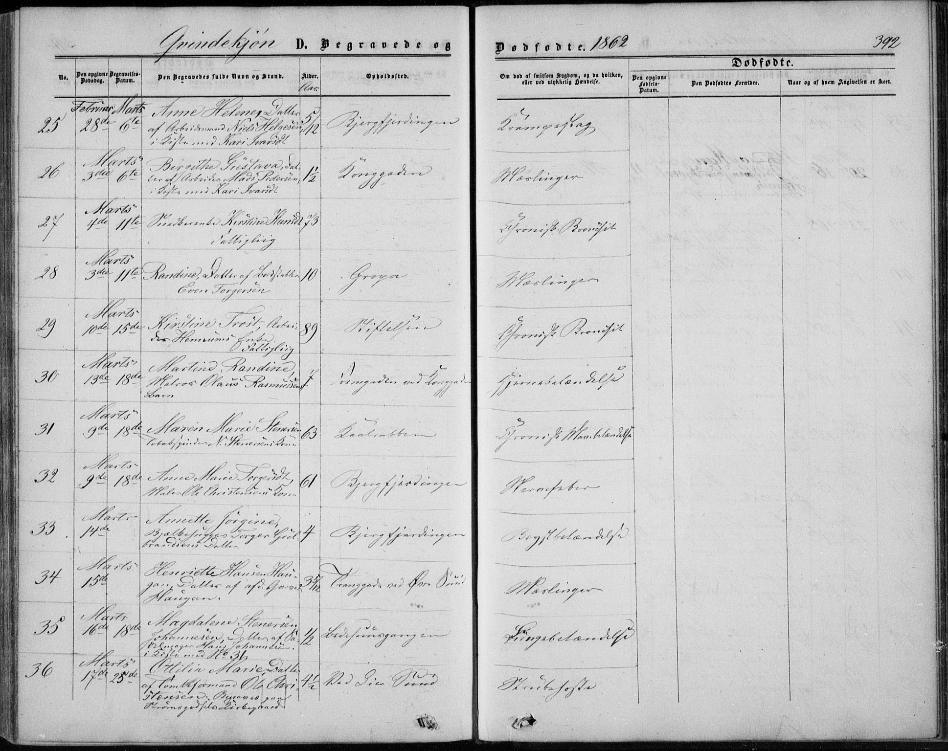 Bragernes kirkebøker, AV/SAKO-A-6/F/Fb/L0003: Parish register (official) no. II 3, 1860-1868, p. 392