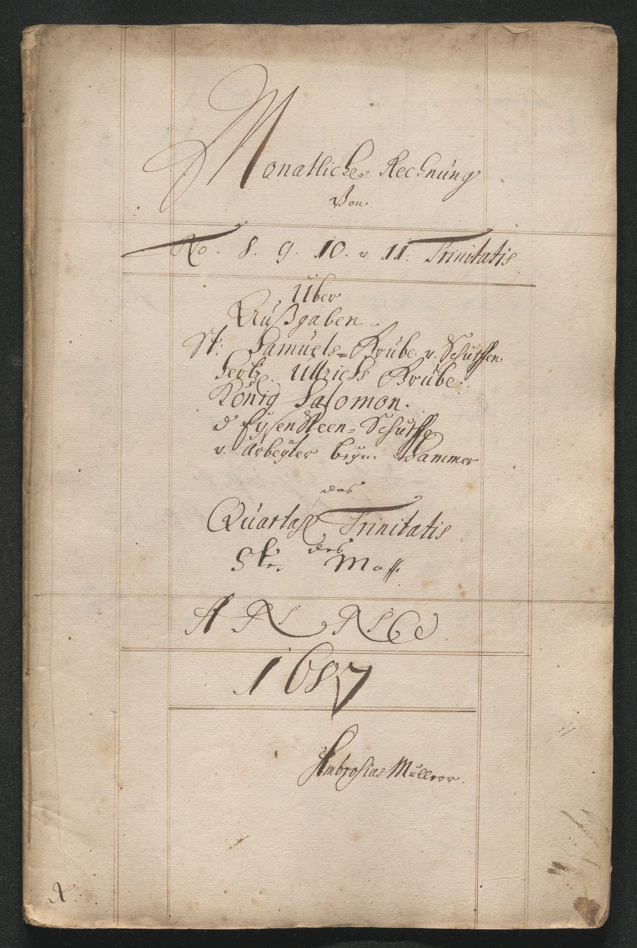 Kongsberg Sølvverk 1623-1816, SAKO/EA-3135/001/D/Dc/Dcd/L0063: Utgiftsregnskap for gruver m.m. , 1687, p. 159