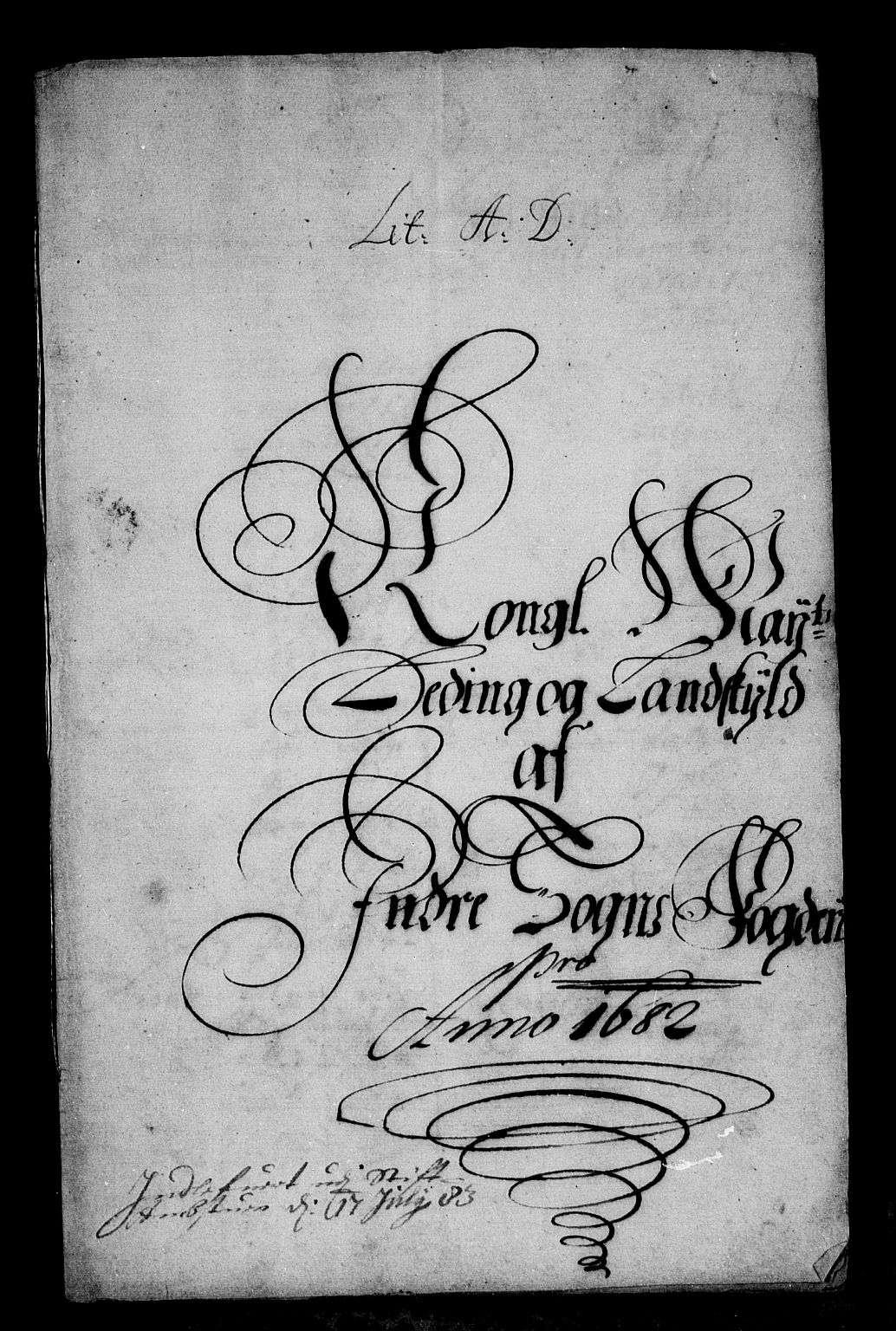 Rentekammeret inntil 1814, Reviderte regnskaper, Stiftamtstueregnskaper, Bergen stiftamt, RA/EA-6043/R/Rc/L0064: Bergen stiftamt, 1682