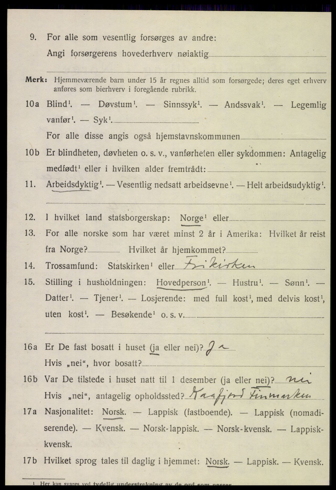 SAT, 1920 census for Rødøy, 1920, p. 5057