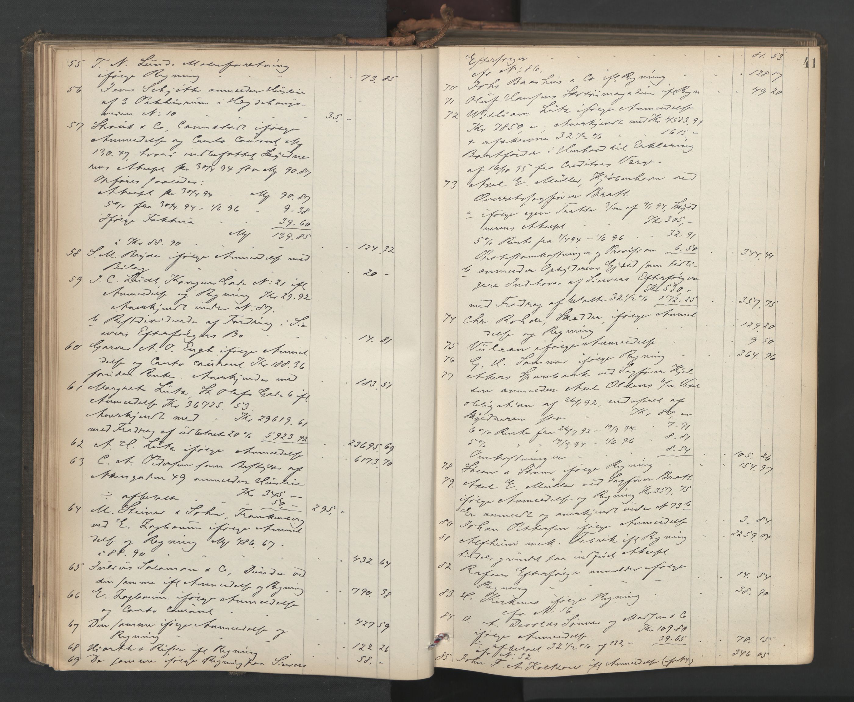 Oslo skifterett, AV/SAO-A-10383/H/Hd/Hda/L0017: Skifteutlodningsprotokoll, 1896-1897, p. 40b-41a