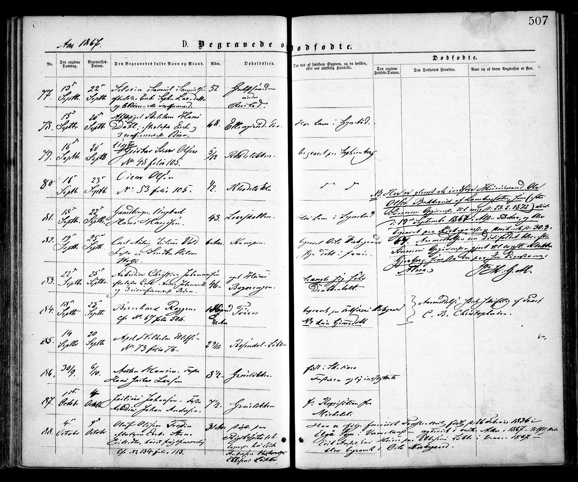 Østre Aker prestekontor Kirkebøker, AV/SAO-A-10840/F/Fa/L0001: Parish register (official) no. I 1, 1861-1869, p. 507