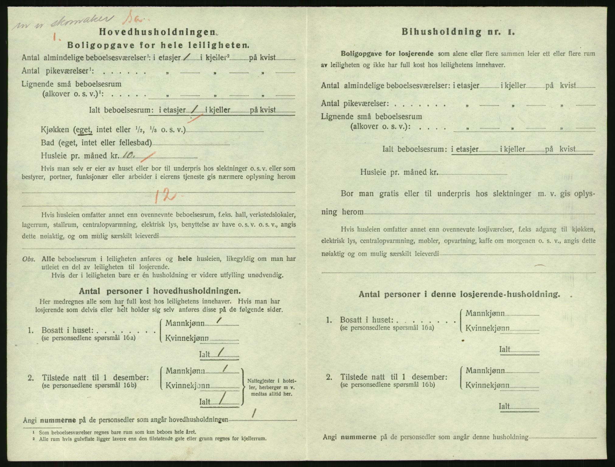 SAK, 1920 census for Grimstad, 1920, p. 1488