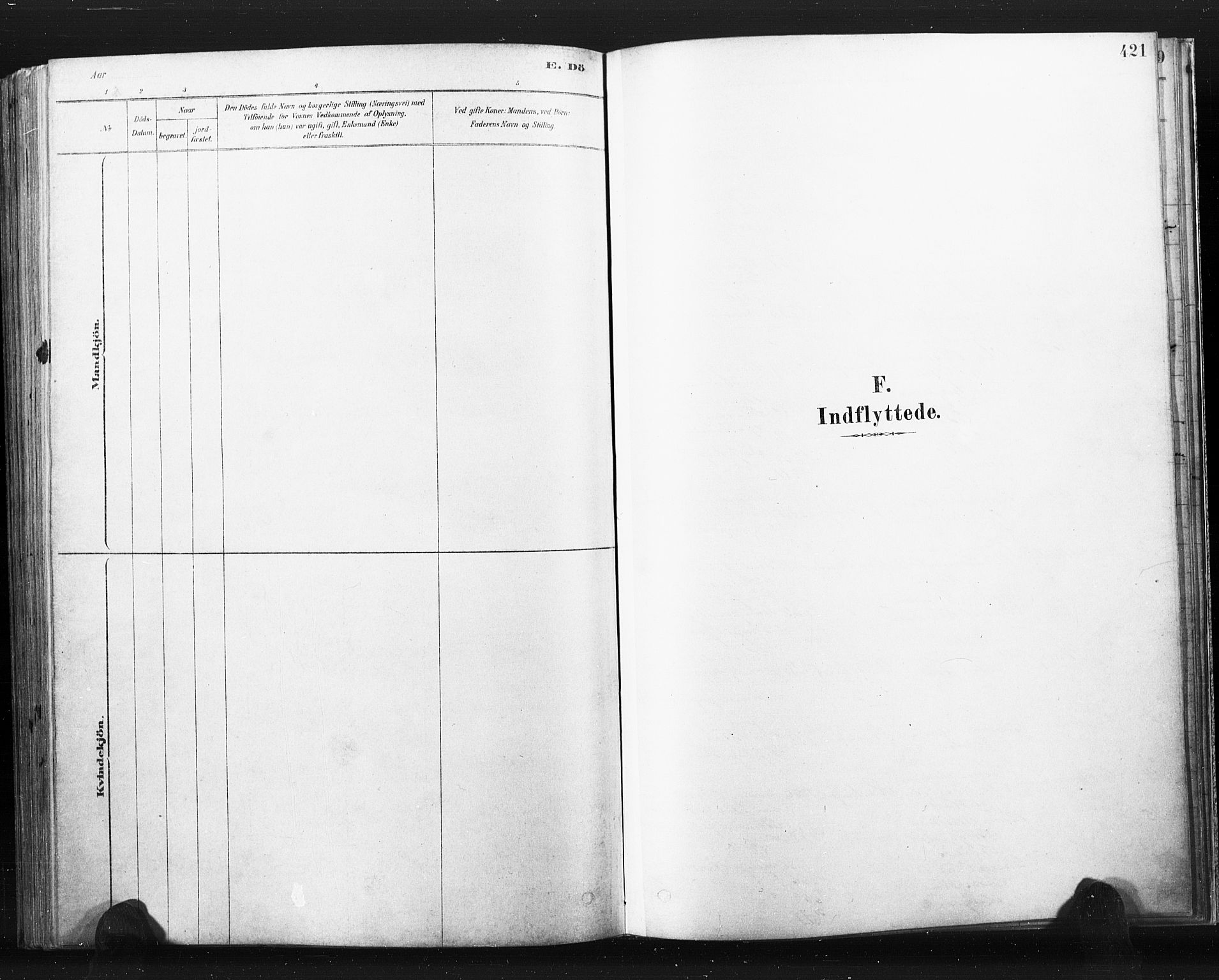 Bragernes kirkebøker, SAKO/A-6/F/Fb/L0006b: Parish register (official) no. II 6B, 1878-1885, p. 421