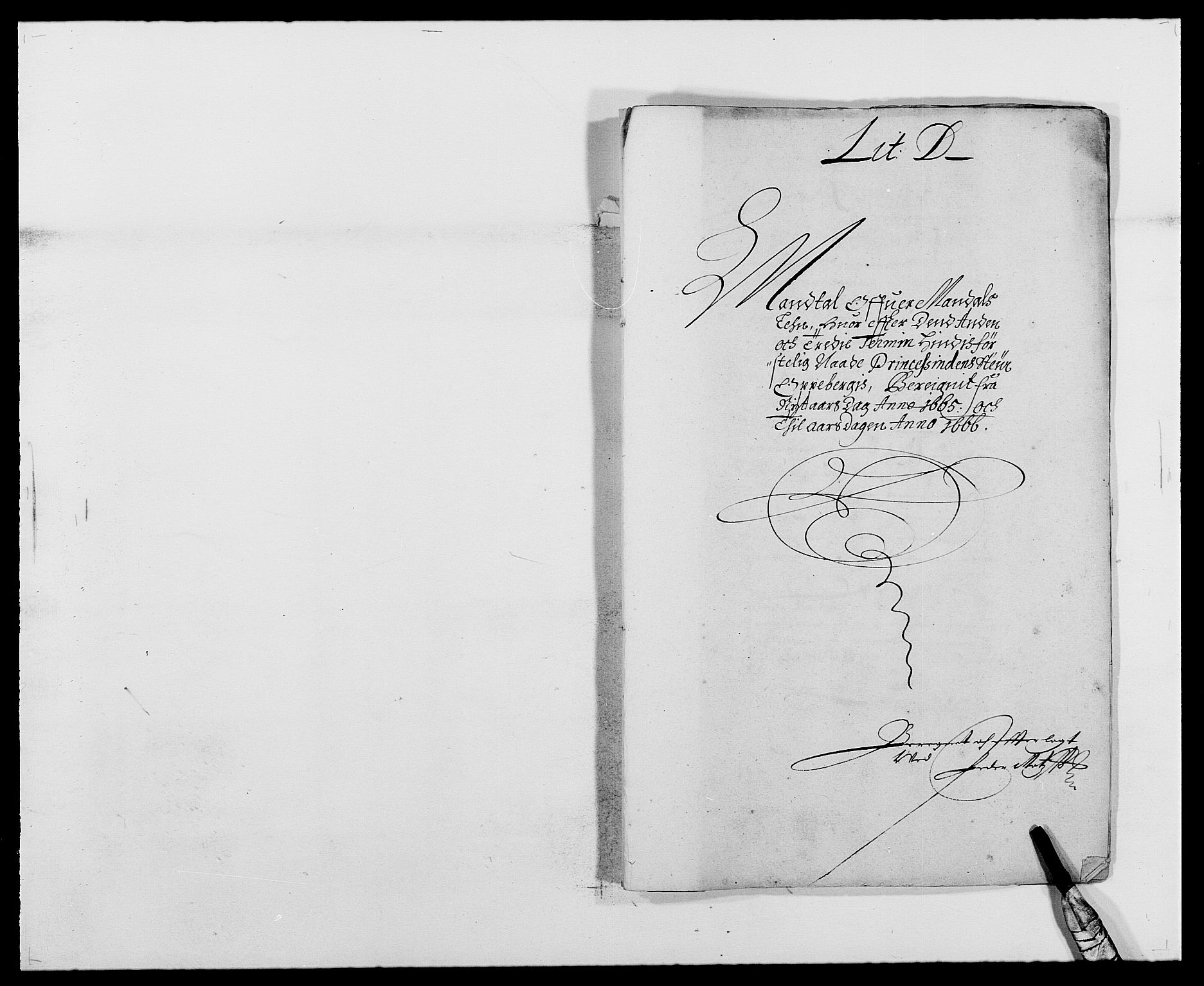 Rentekammeret inntil 1814, Reviderte regnskaper, Fogderegnskap, RA/EA-4092/R42/L2537: Mandal fogderi, 1664-1666, p. 162