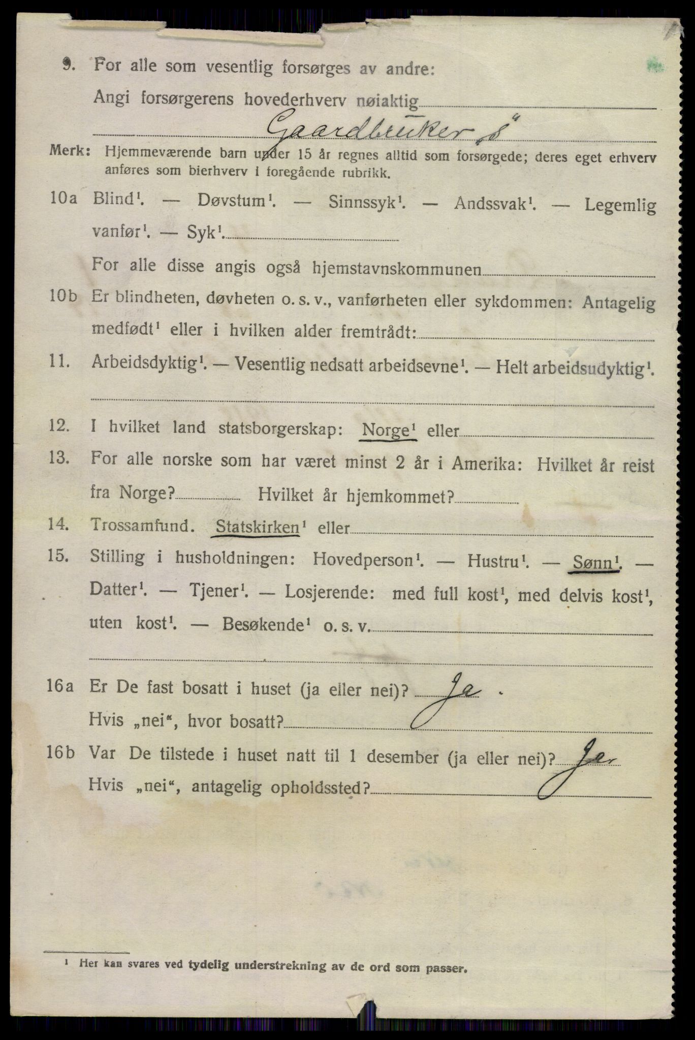 SAKO, 1920 census for Drangedal, 1920, p. 2058