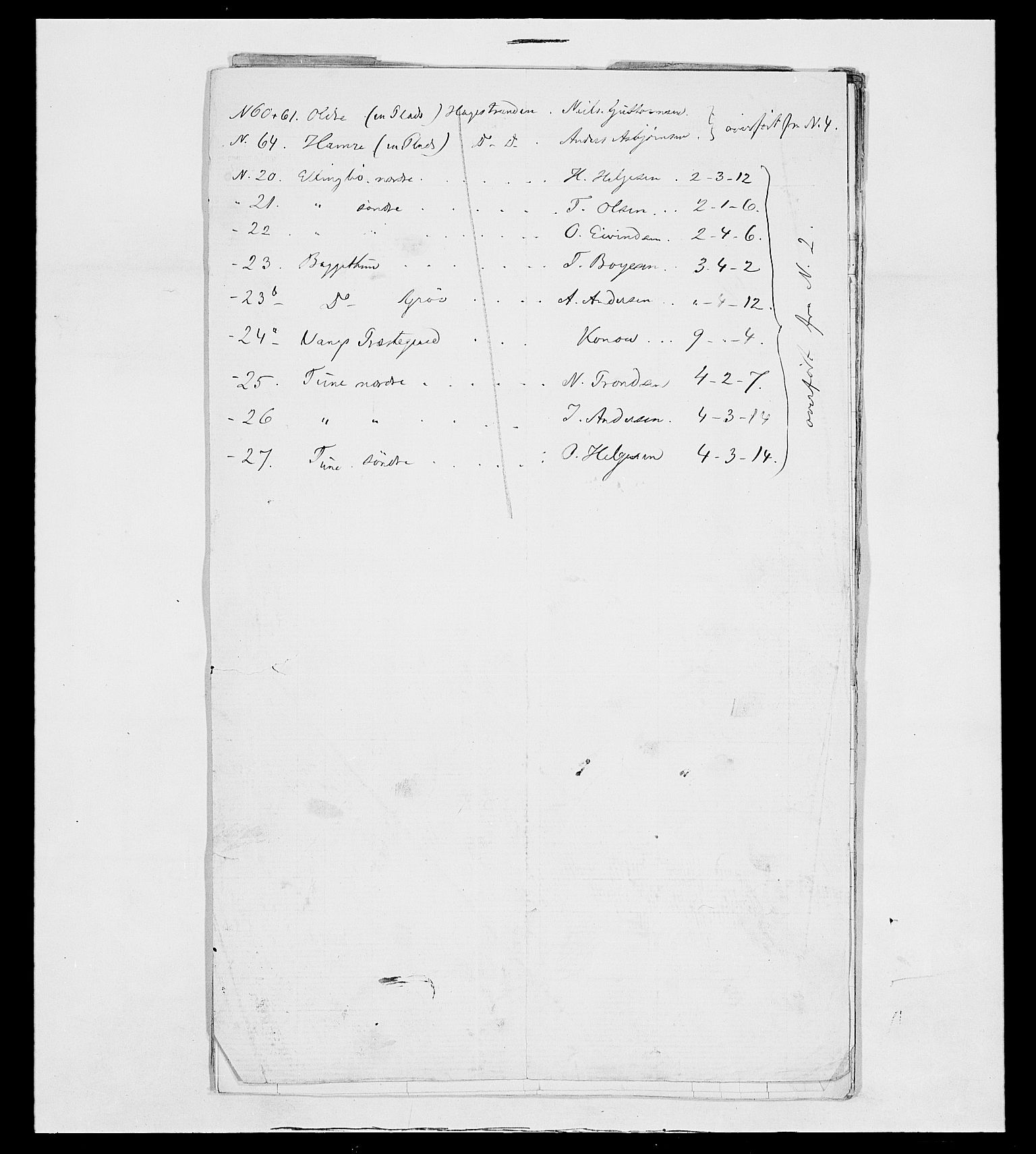 SAH, 1875 census for 0545P Vang, 1875, p. 26