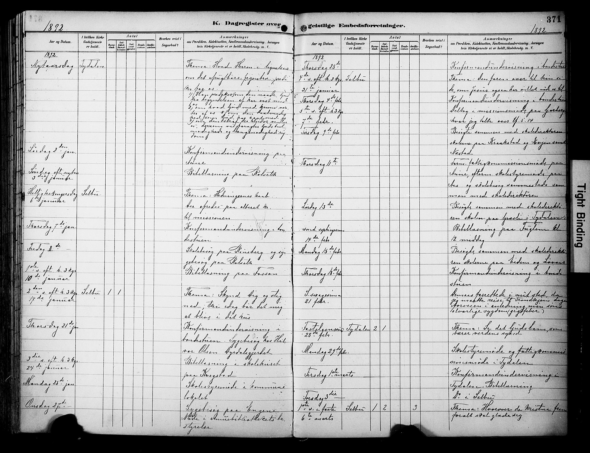 Ministerialprotokoller, klokkerbøker og fødselsregistre - Sør-Trøndelag, SAT/A-1456/695/L1149: Parish register (official) no. 695A09, 1891-1902, p. 371
