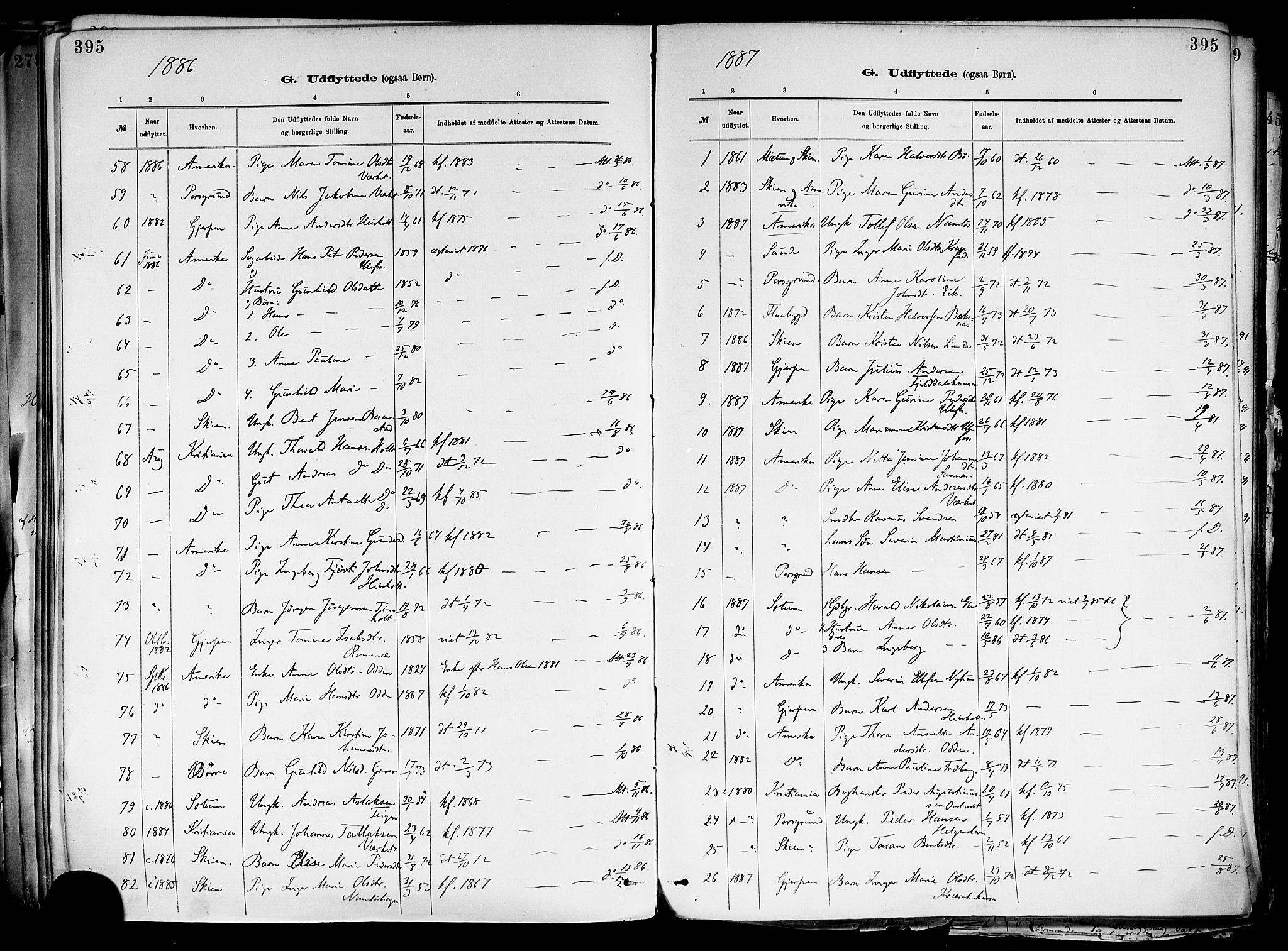 Holla kirkebøker, SAKO/A-272/F/Fa/L0008: Parish register (official) no. 8, 1882-1897, p. 395