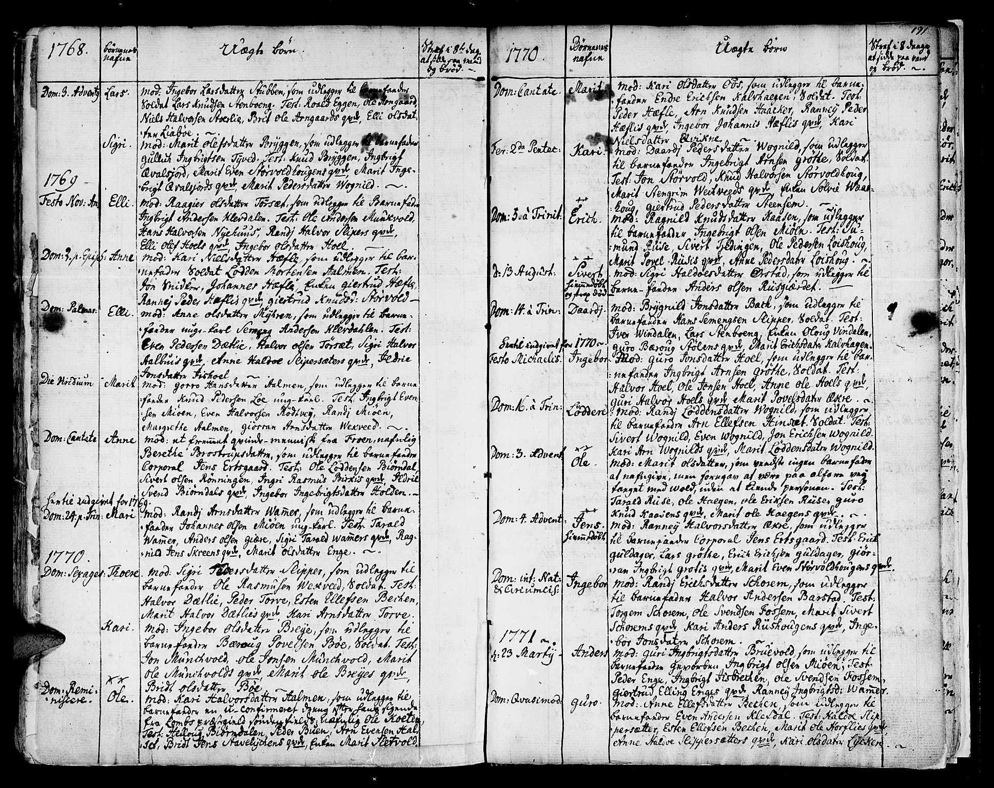 Ministerialprotokoller, klokkerbøker og fødselsregistre - Sør-Trøndelag, SAT/A-1456/678/L0891: Parish register (official) no. 678A01, 1739-1780, p. 191a