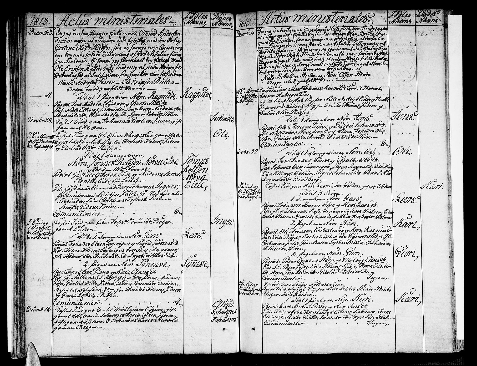Sogndal sokneprestembete, SAB/A-81301/H/Haa/Haaa/L0009: Parish register (official) no. A 9, 1809-1821, p. 48