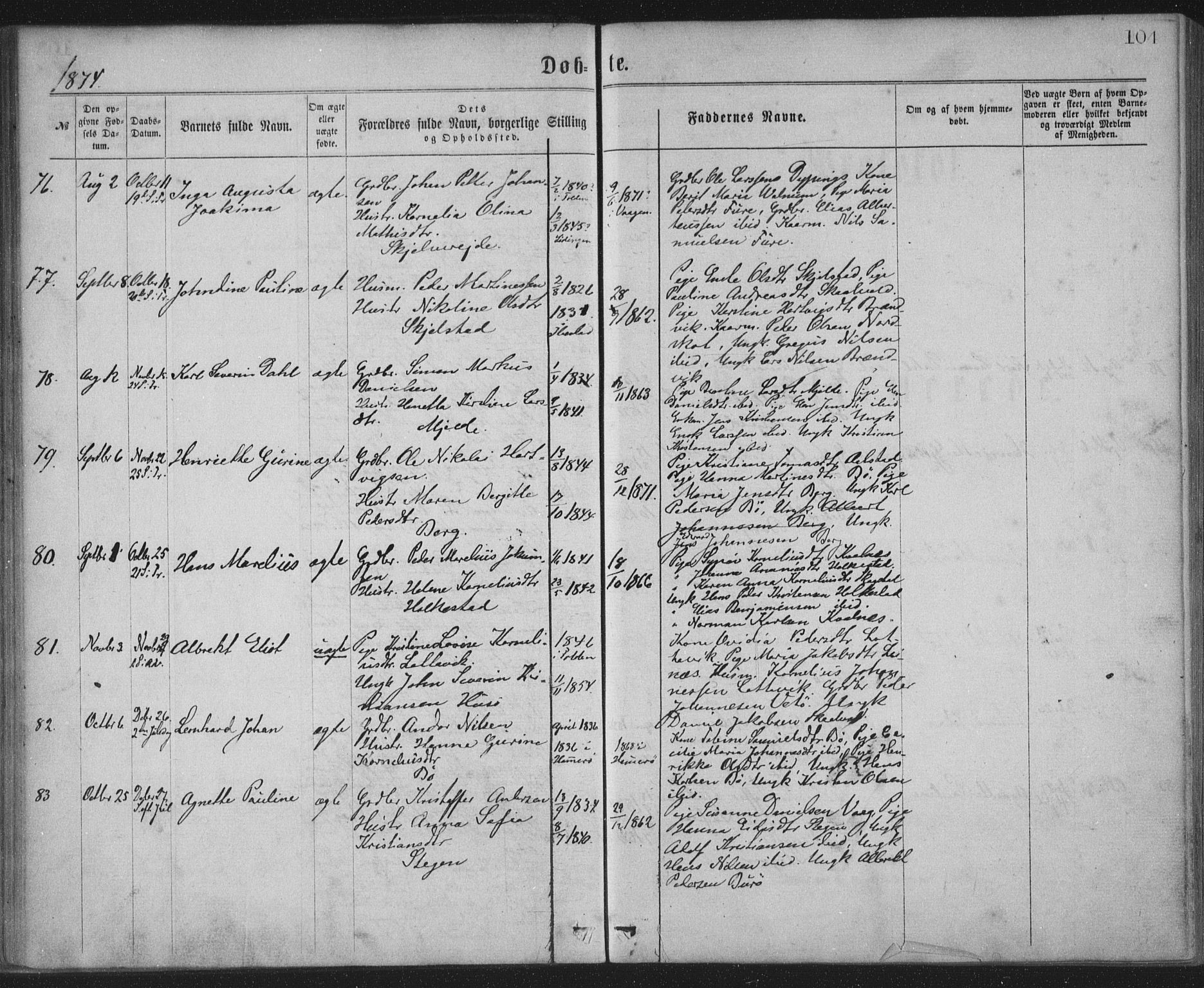 Ministerialprotokoller, klokkerbøker og fødselsregistre - Nordland, AV/SAT-A-1459/855/L0801: Parish register (official) no. 855A09, 1864-1874, p. 104