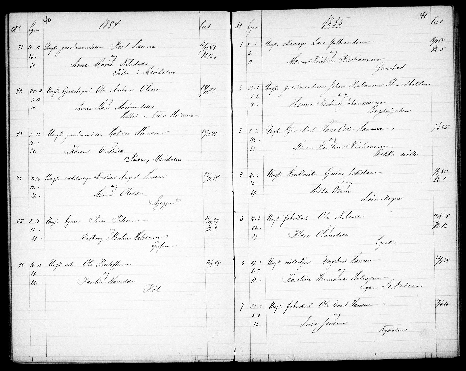 Vestre Aker prestekontor Kirkebøker, AV/SAO-A-10025/G/Ga/L0005: Parish register (copy) no. I 5, 1879-1901, p. 40-41