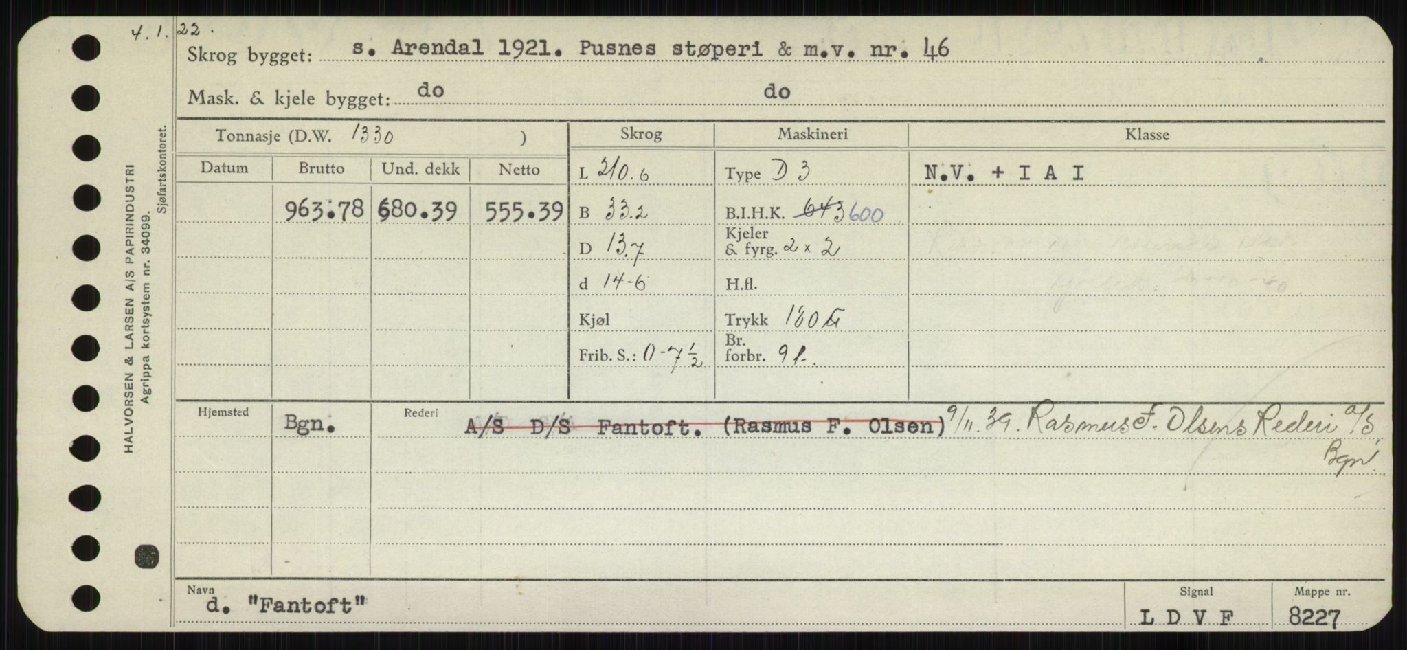 Sjøfartsdirektoratet med forløpere, Skipsmålingen, AV/RA-S-1627/H/Hb/L0002: Fartøy, E-H, p. 77