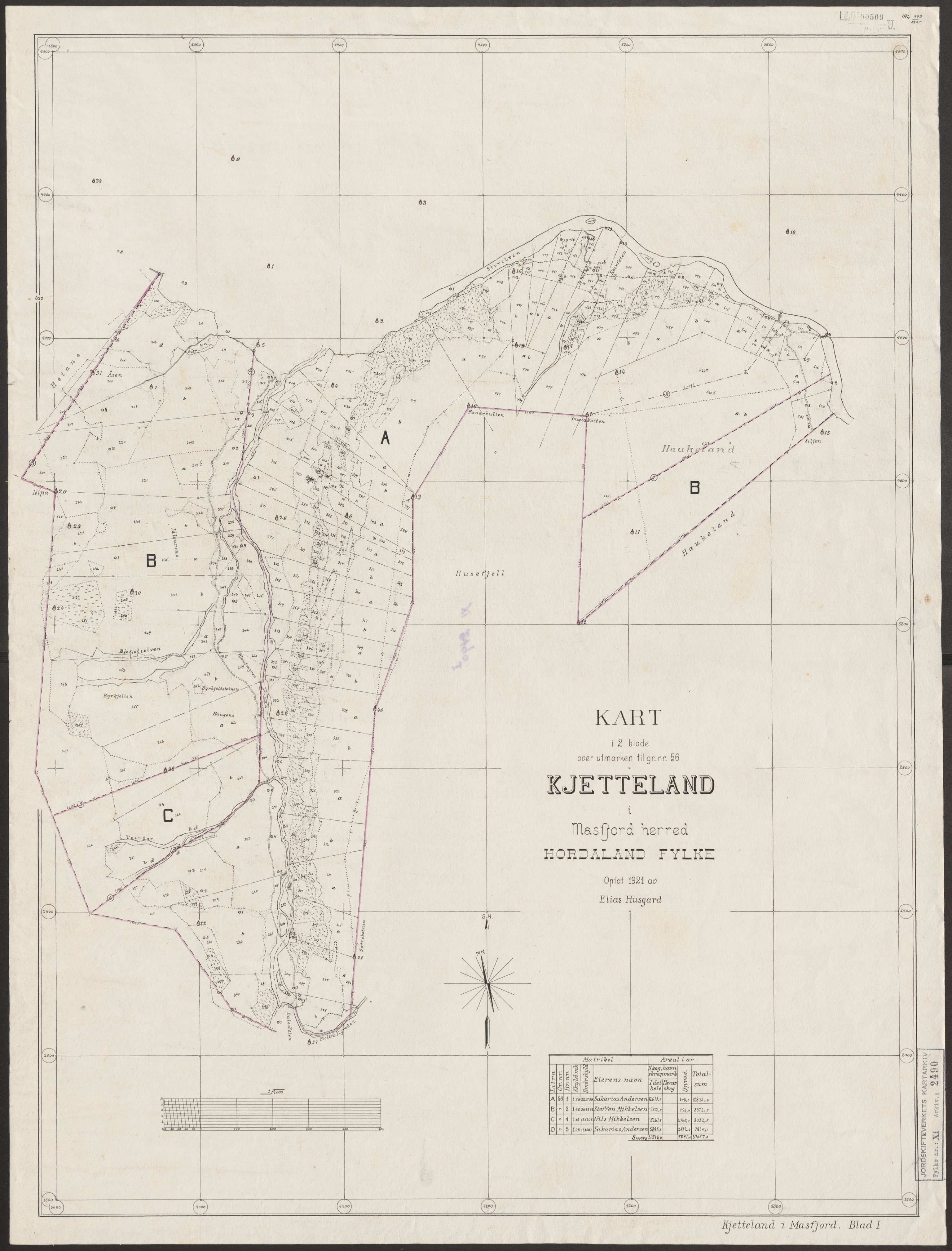 Jordskifteverkets kartarkiv, RA/S-3929/T, 1859-1988, p. 2793