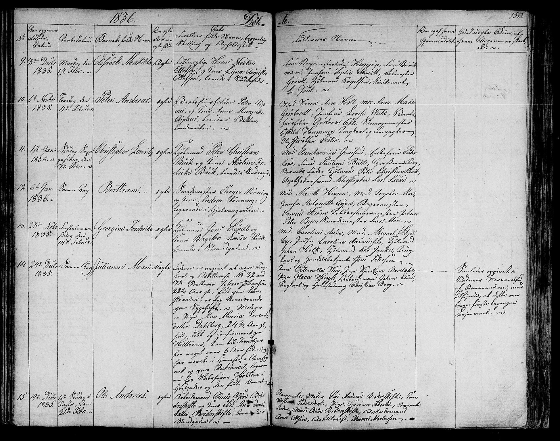 Ministerialprotokoller, klokkerbøker og fødselsregistre - Sør-Trøndelag, SAT/A-1456/602/L0108: Parish register (official) no. 602A06, 1821-1839, p. 150