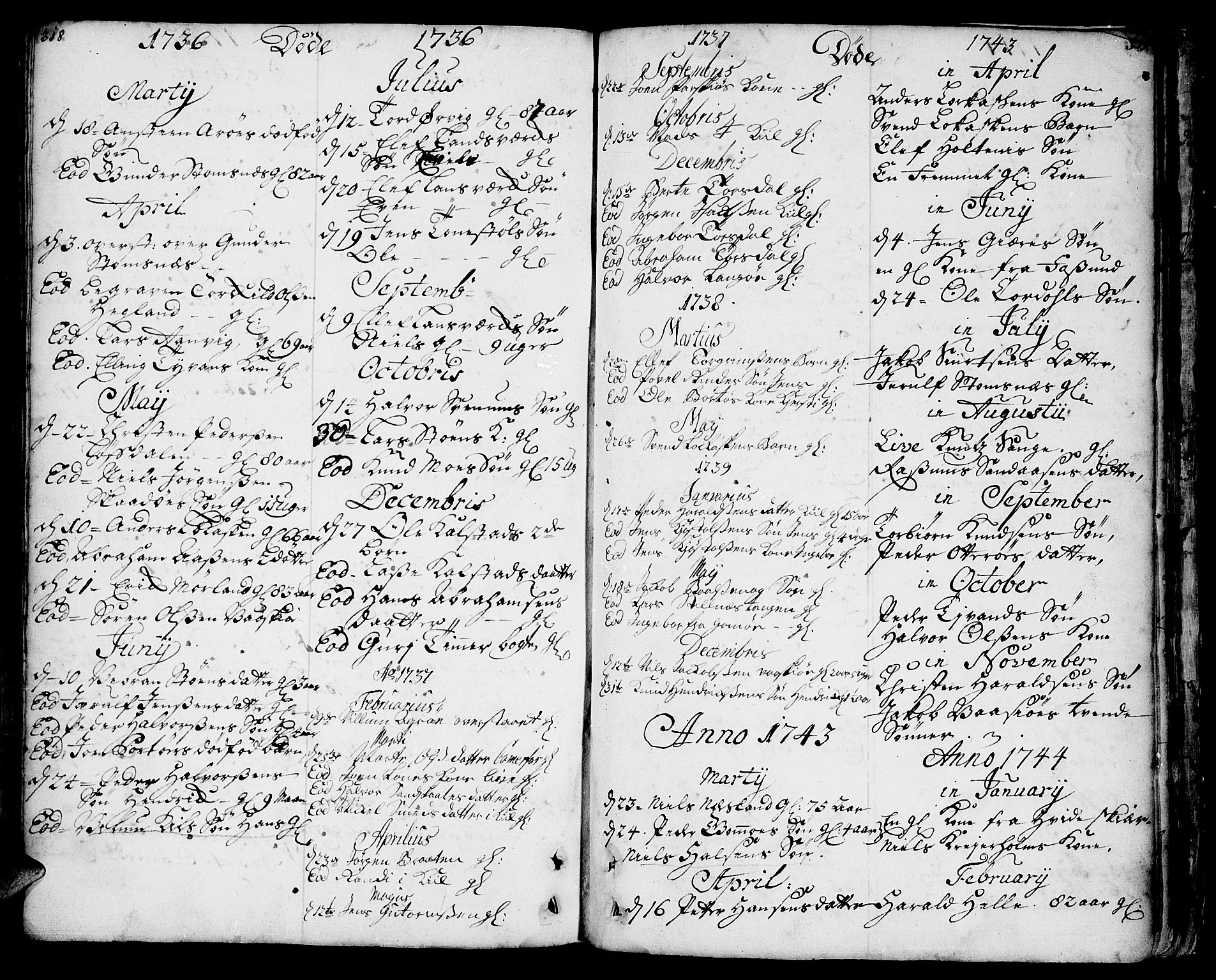 Sannidal kirkebøker, SAKO/A-296/F/Fa/L0001: Parish register (official) no. 1, 1702-1766, p. 318-319