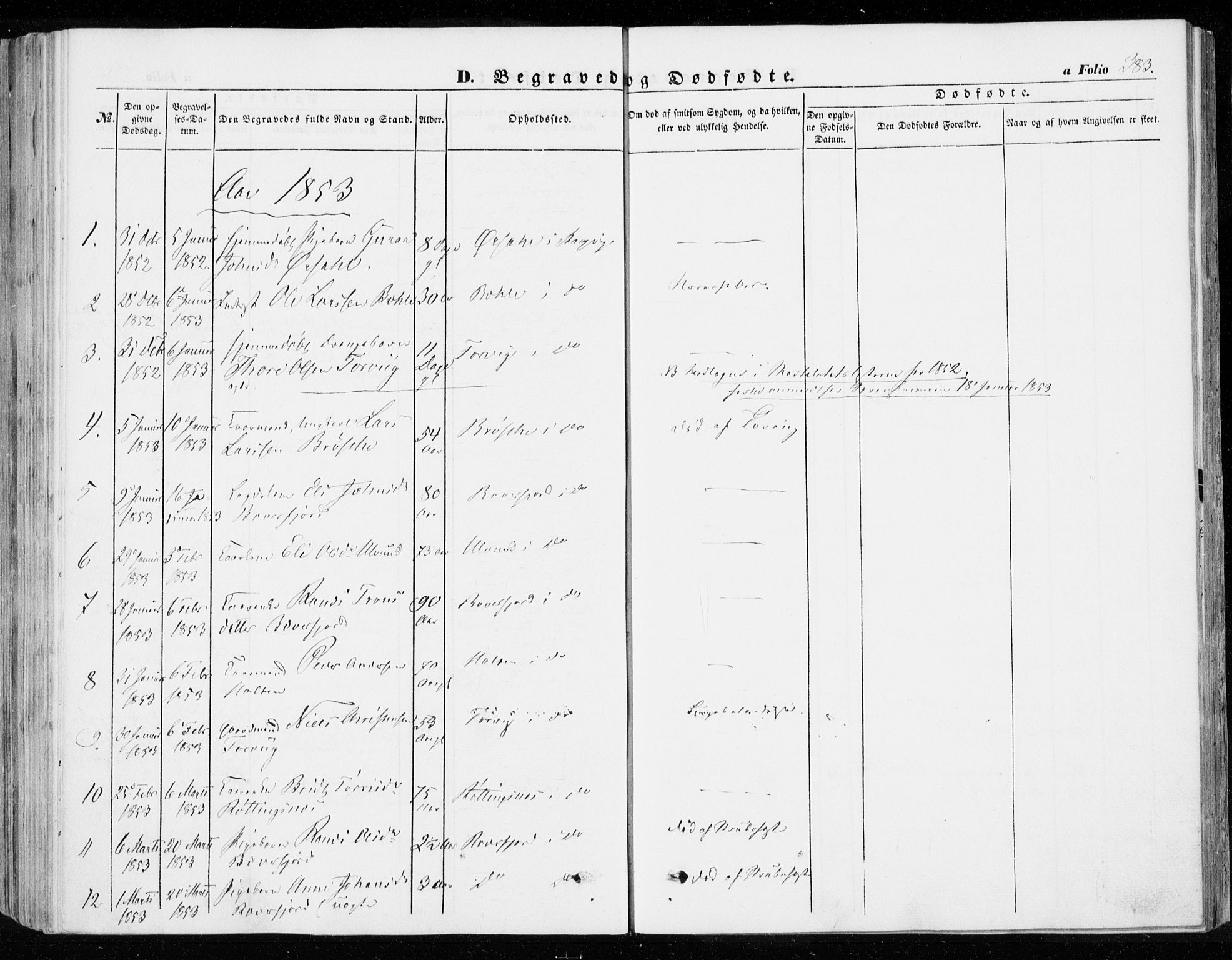 Ministerialprotokoller, klokkerbøker og fødselsregistre - Møre og Romsdal, SAT/A-1454/592/L1026: Parish register (official) no. 592A04, 1849-1867, p. 383