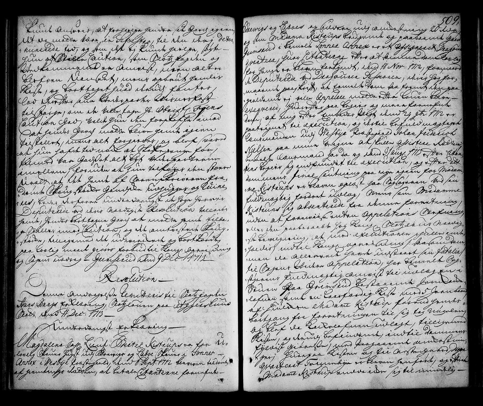 Stattholderembetet 1572-1771, AV/RA-EA-2870/Ag/L0002: Supplikasjons- og resolusjonsprotokoll, 1710-1714, p. 508b-509a
