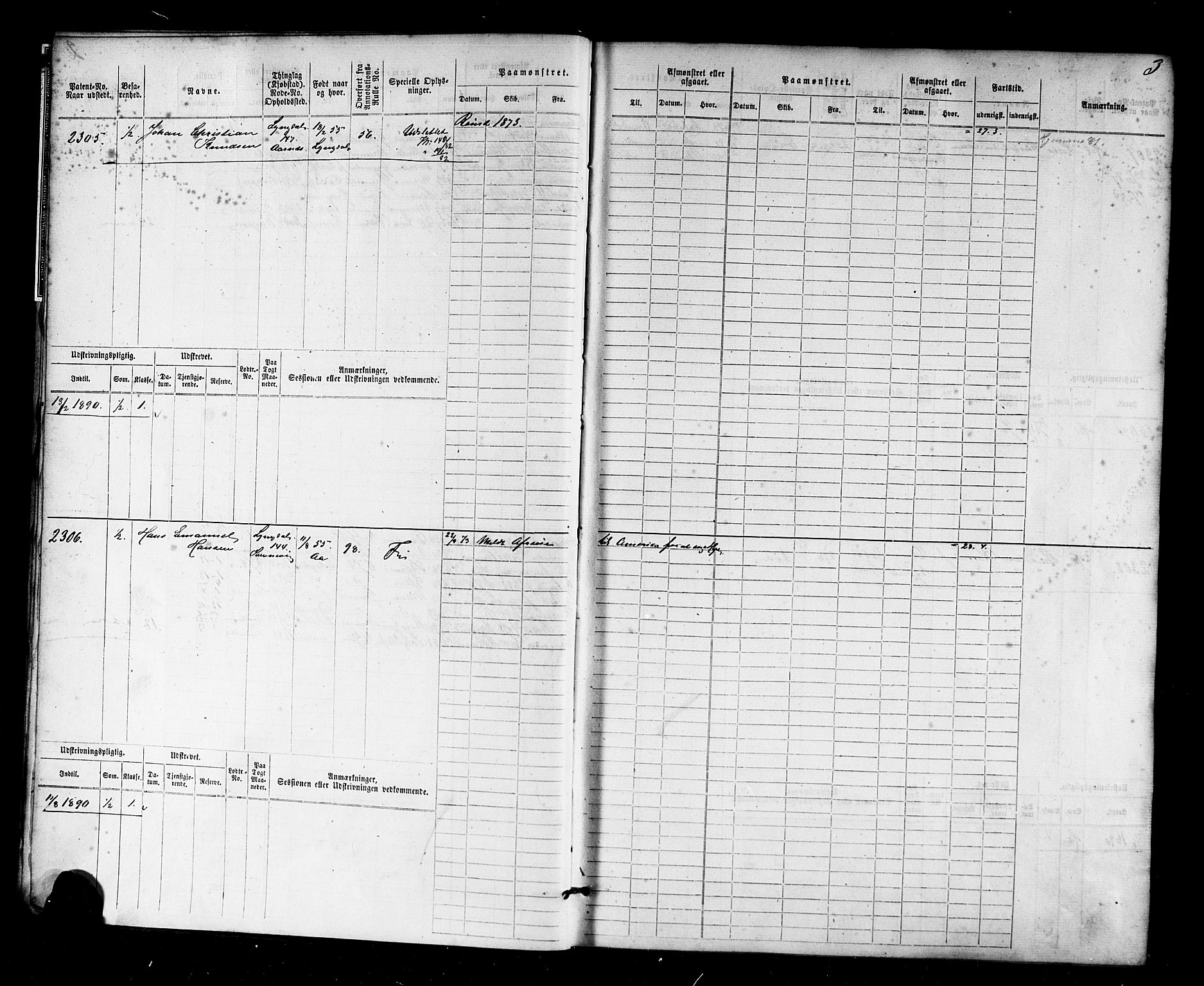 Farsund mønstringskrets, AV/SAK-2031-0017/F/Fb/L0018: Hovedrulle nr 2301-3066, Z-10, 1875-1914, p. 4