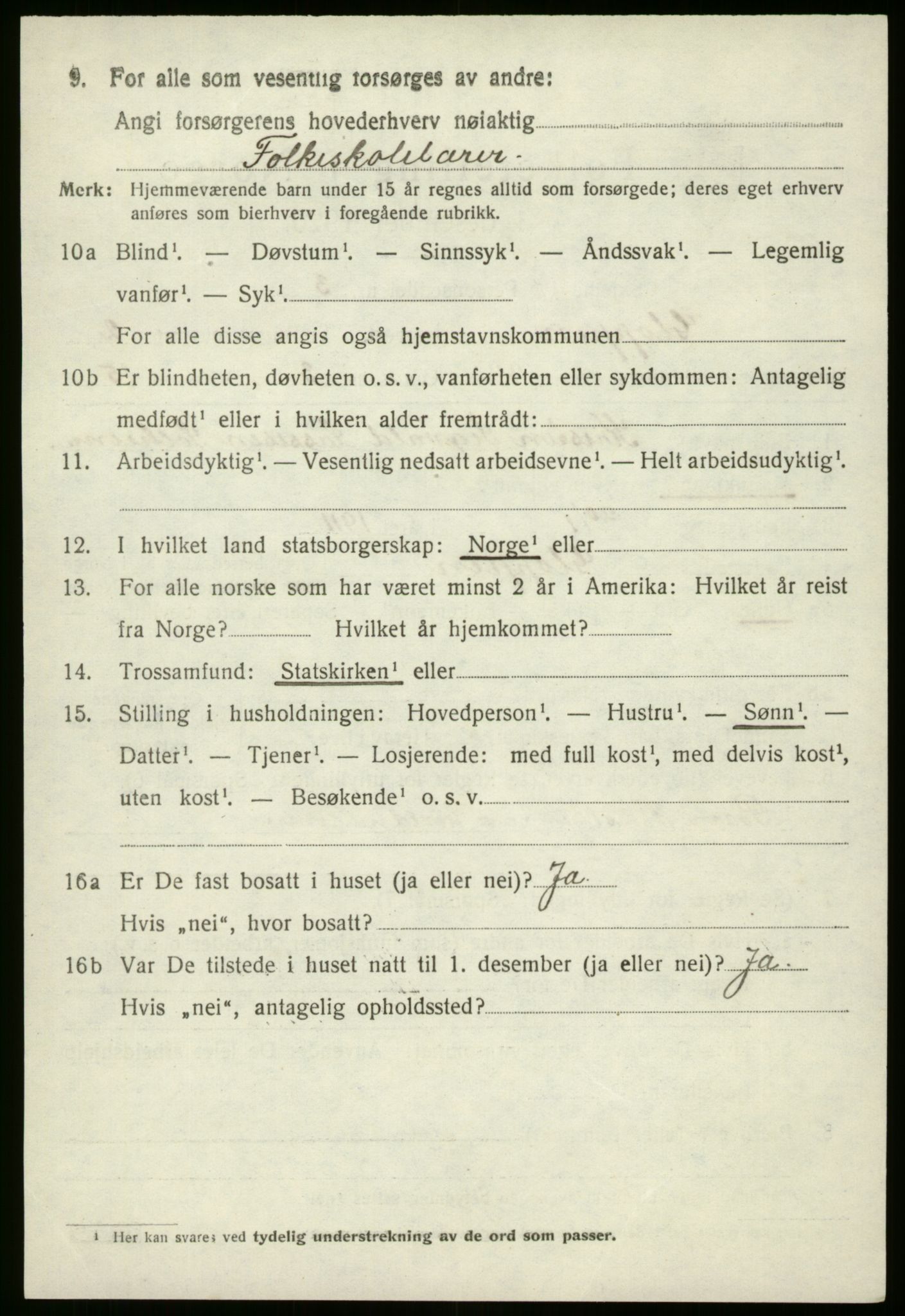 SAB, 1920 census for Gloppen, 1920, p. 1469
