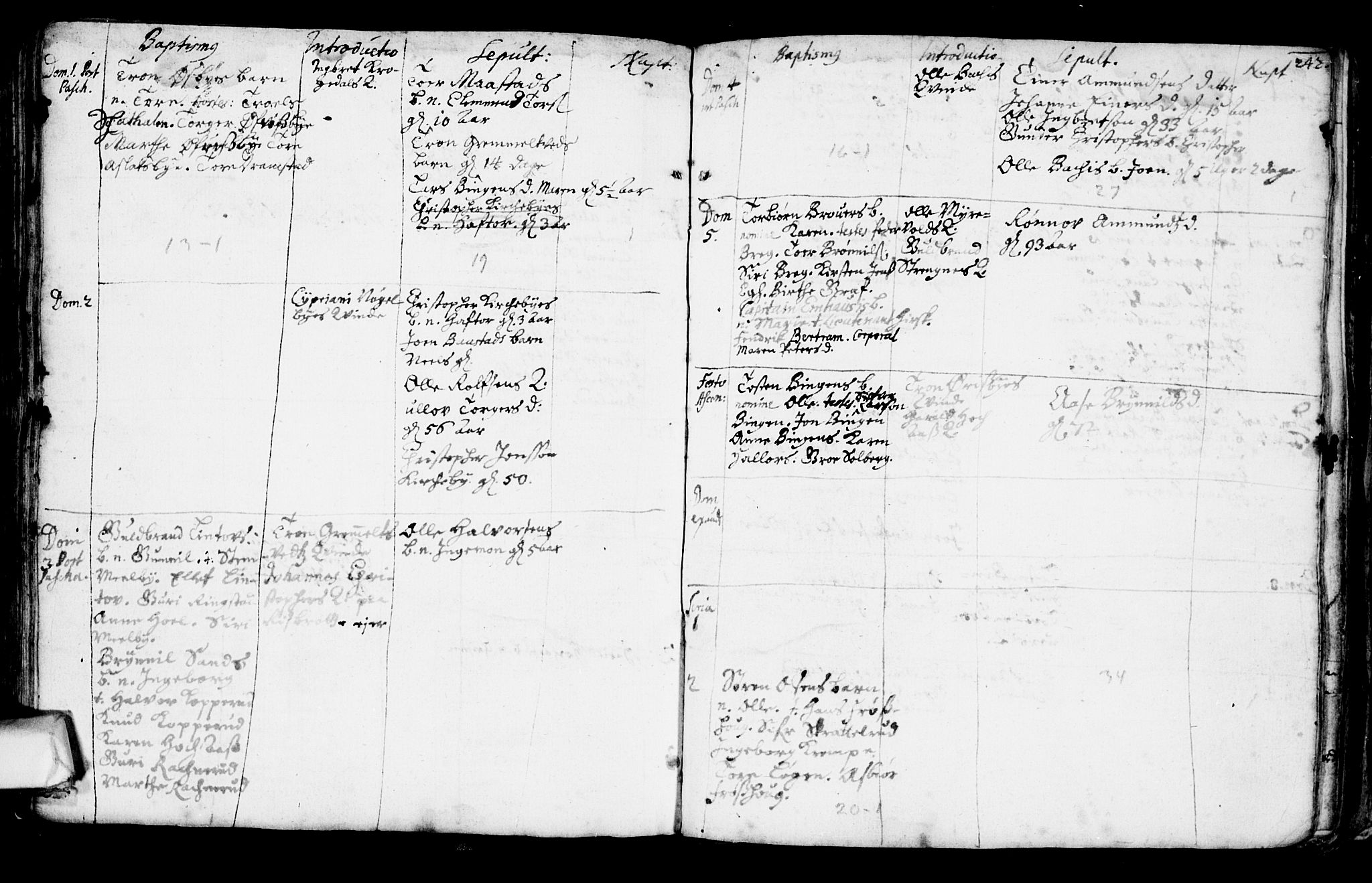 Trøgstad prestekontor Kirkebøker, SAO/A-10925/F/Fa/L0001: Parish register (official) no. I 1, 1645-1707, p. 242