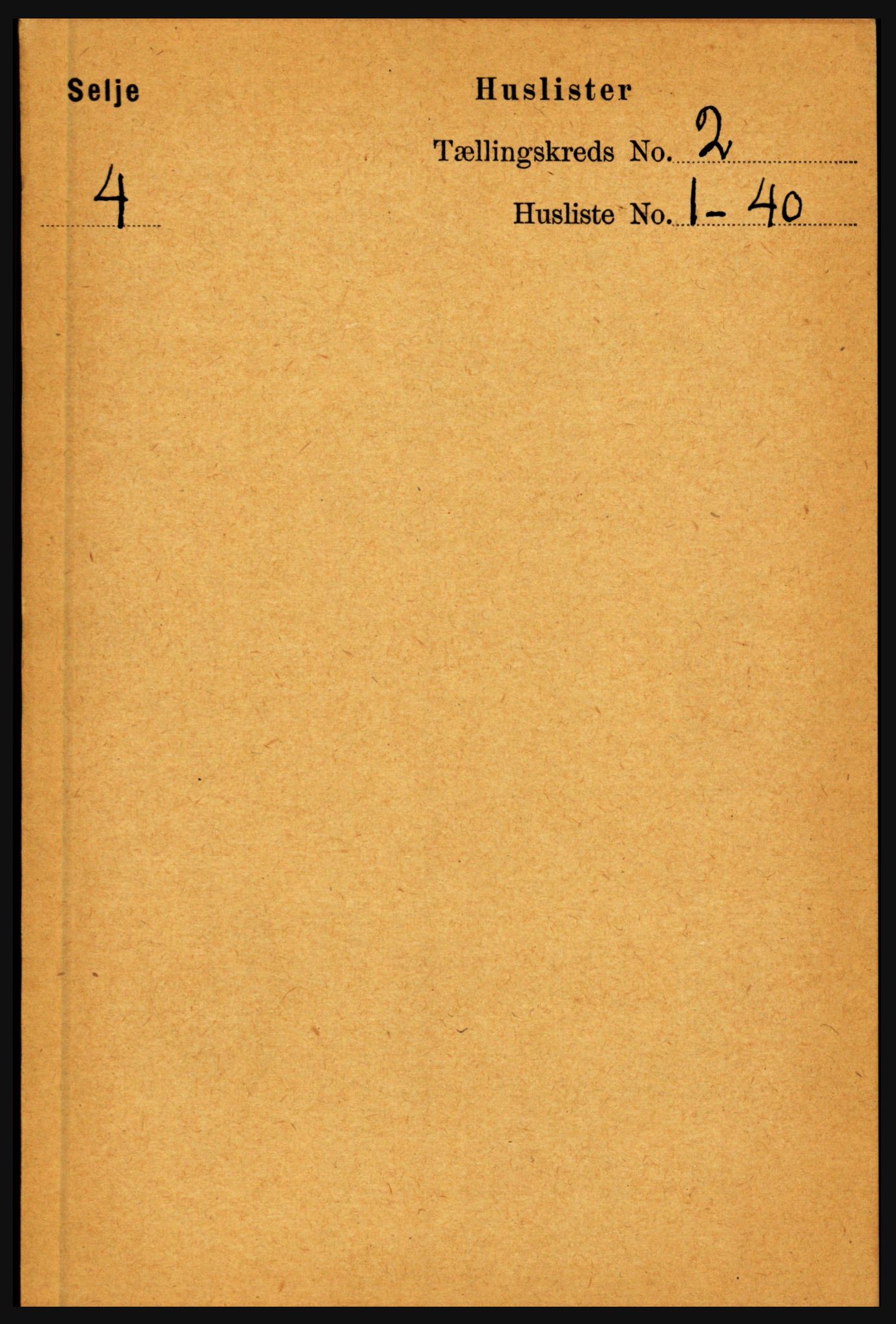 RA, 1891 census for 1441 Selje, 1891, p. 348