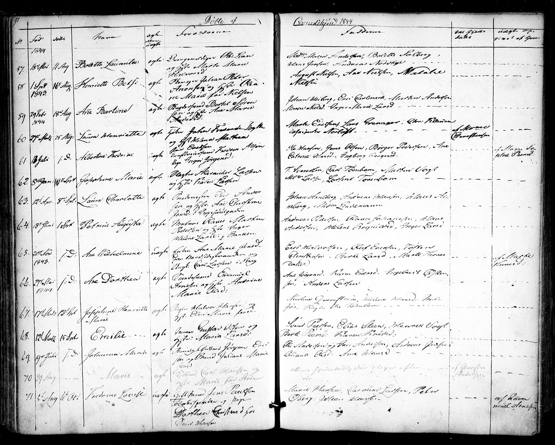 Halden prestekontor Kirkebøker, SAO/A-10909/F/Fa/L0006: Parish register (official) no. I 6, 1845-1856, p. 97