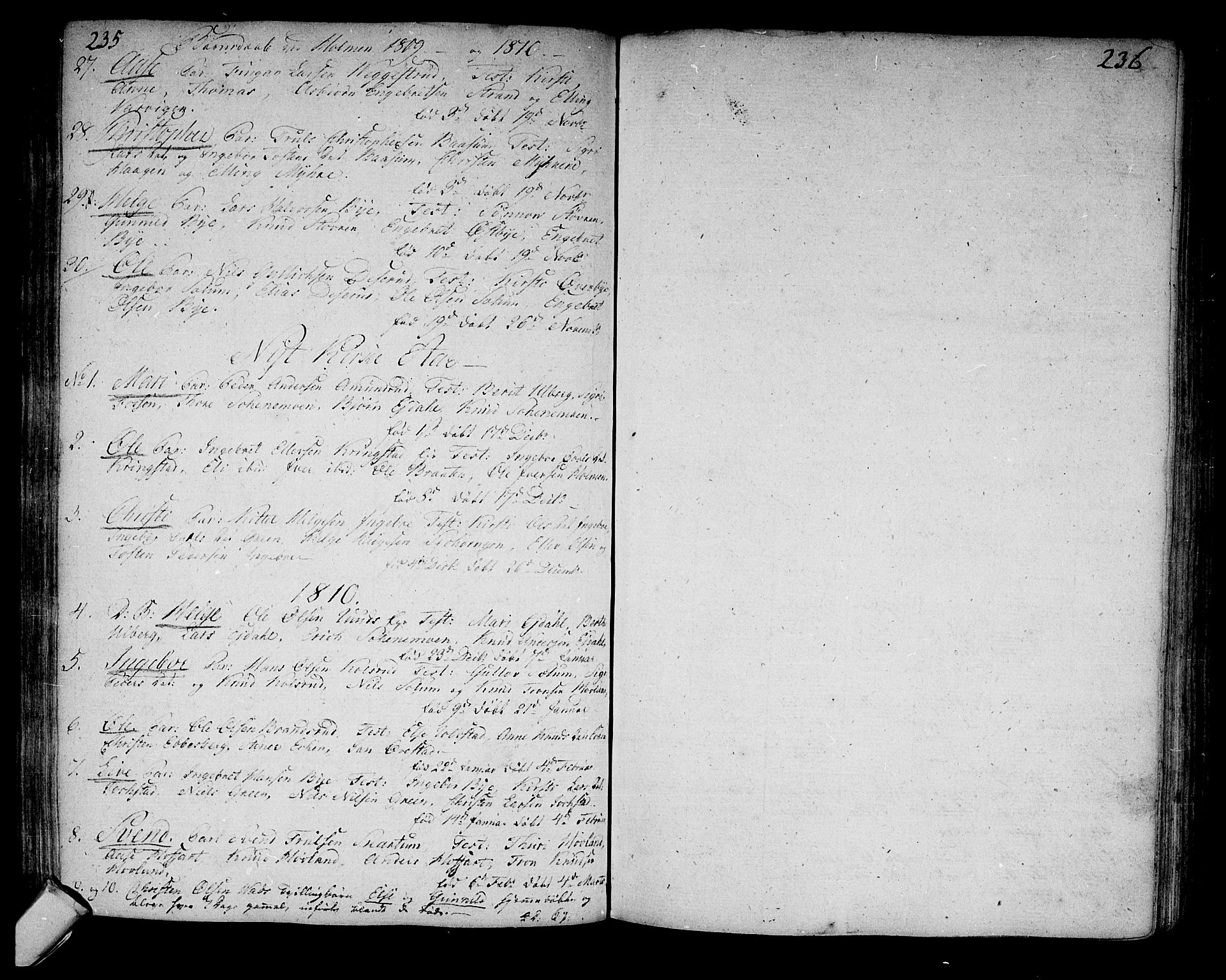 Sigdal kirkebøker, SAKO/A-245/F/Fa/L0003: Parish register (official) no. I 3, 1793-1811, p. 235-236